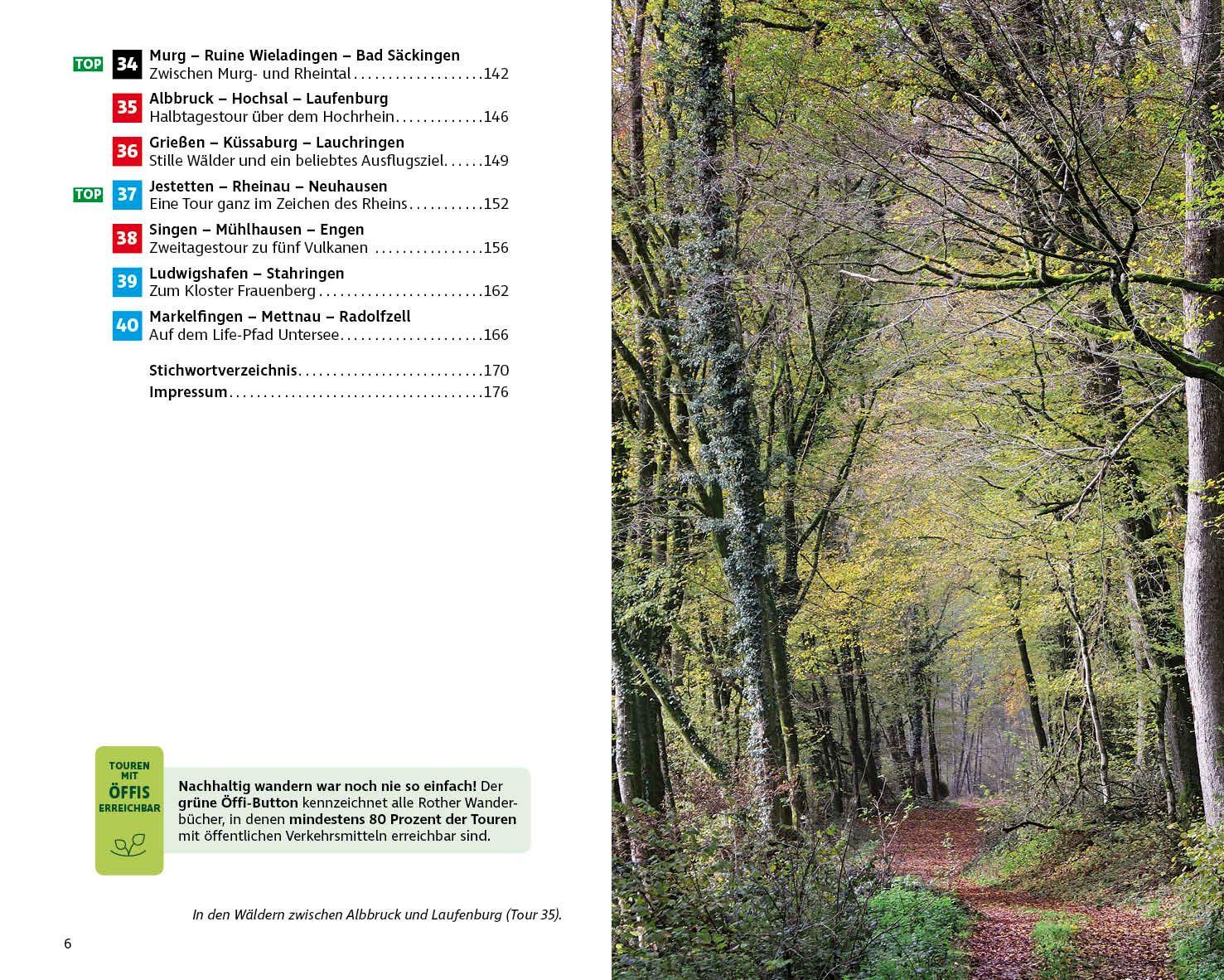 Beispielinhalt (Bild) Wandern mit Öffis Südbaden