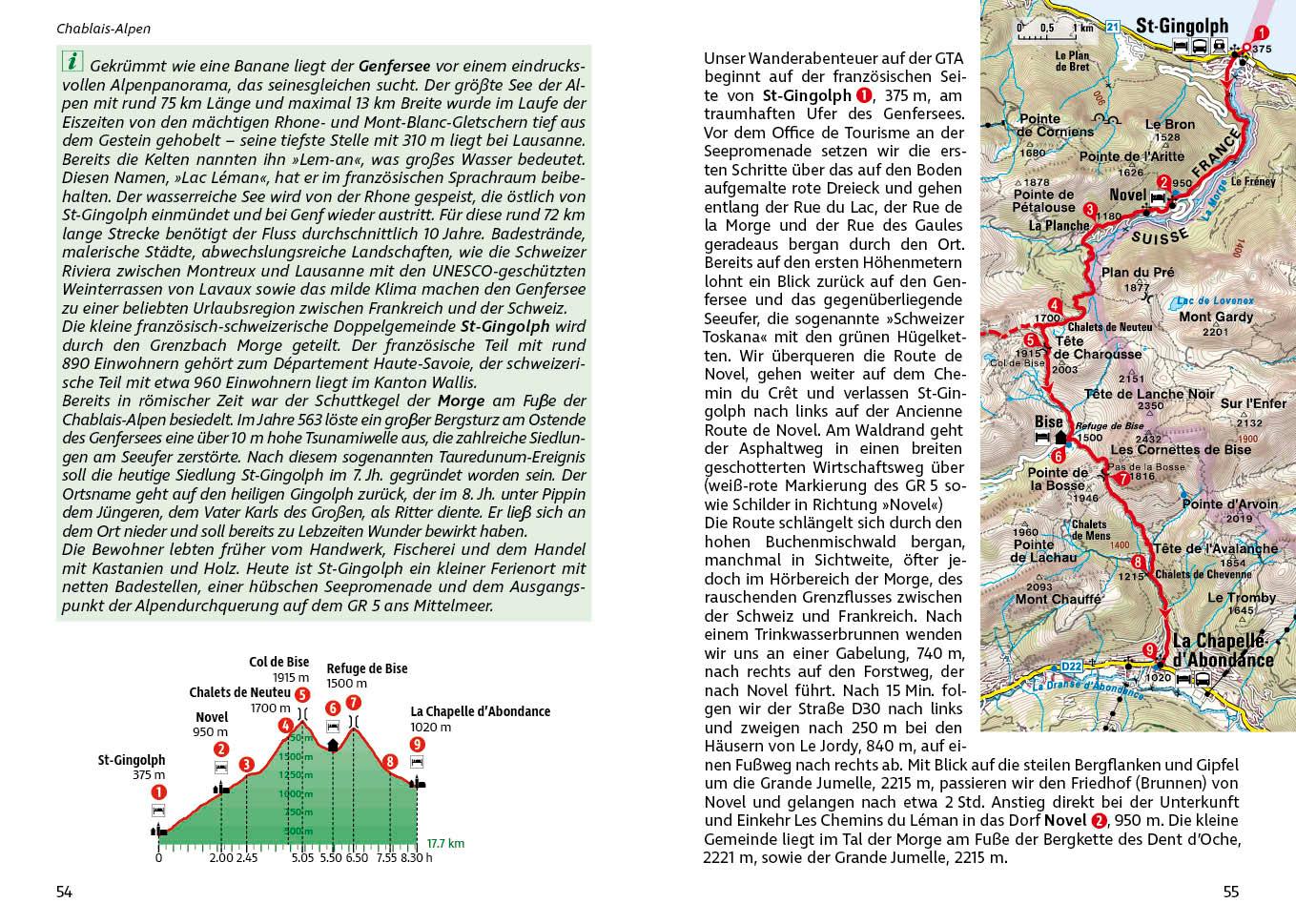 Beispielinhalt (Bild) Alpenüberquerung GR 5: Genfersee - Mittelmeer