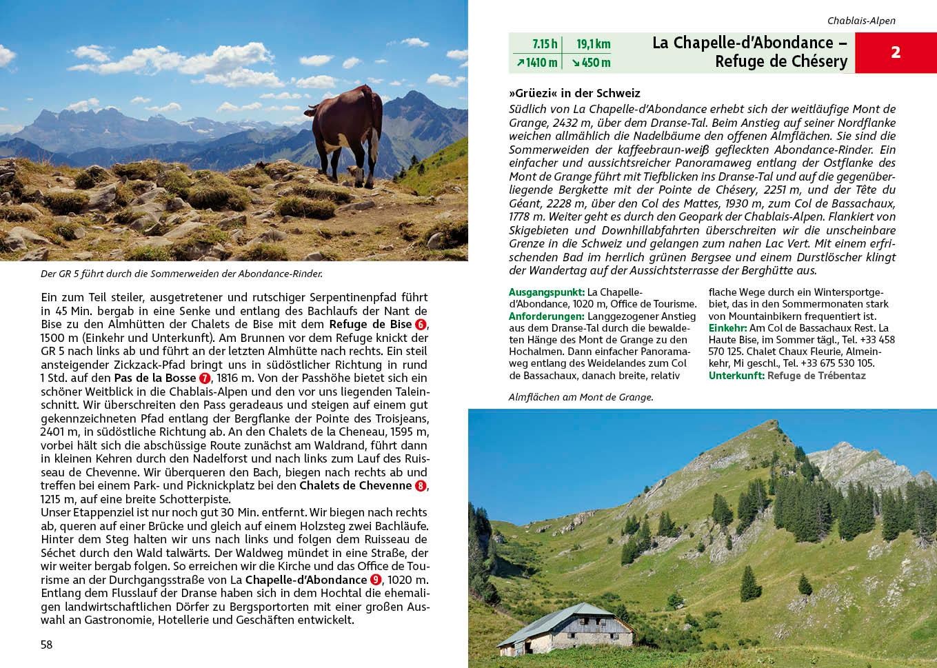 Beispielinhalt (Bild) Alpenüberquerung GR 5: Genfersee - Mittelmeer