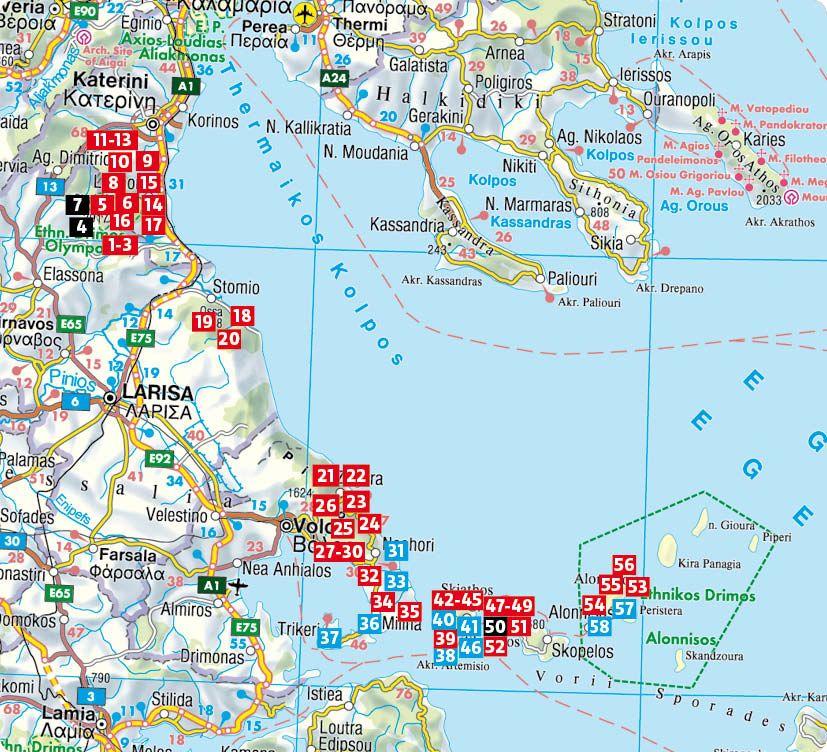 Beispielinhalt (Bild) Griechenland: Olymp - Pilion. Kissavos, Skiathos, Alonnisos