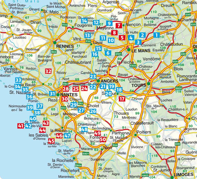 Beispielinhalt (Bild) Loiretal - Atlantikküste