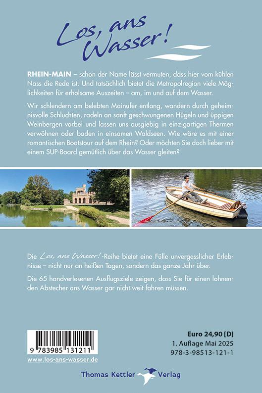 Rückseitencover Los, ans Wasser! Rhein-Main