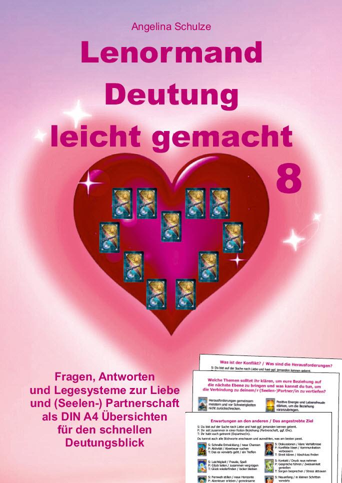 Vorderes Coverbild Lenormand Deutung leicht gemacht 8
