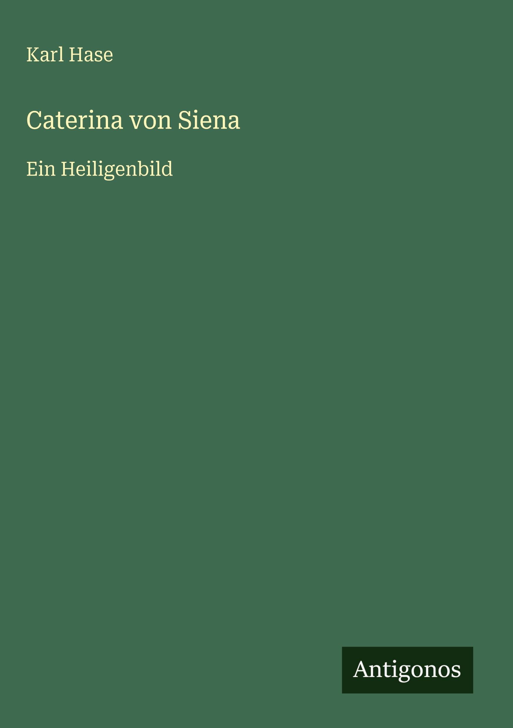 Vorderes Coverbild Caterina von Siena