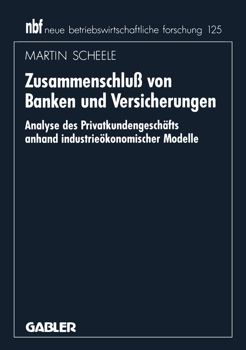 Vorderes Coverbild Zusammenschluß von Banken und Versicherungen