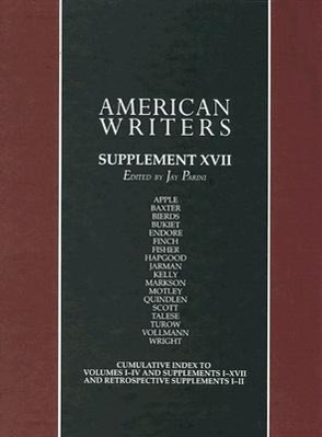 Vorderes Coverbild American Writers, Supplement XVII