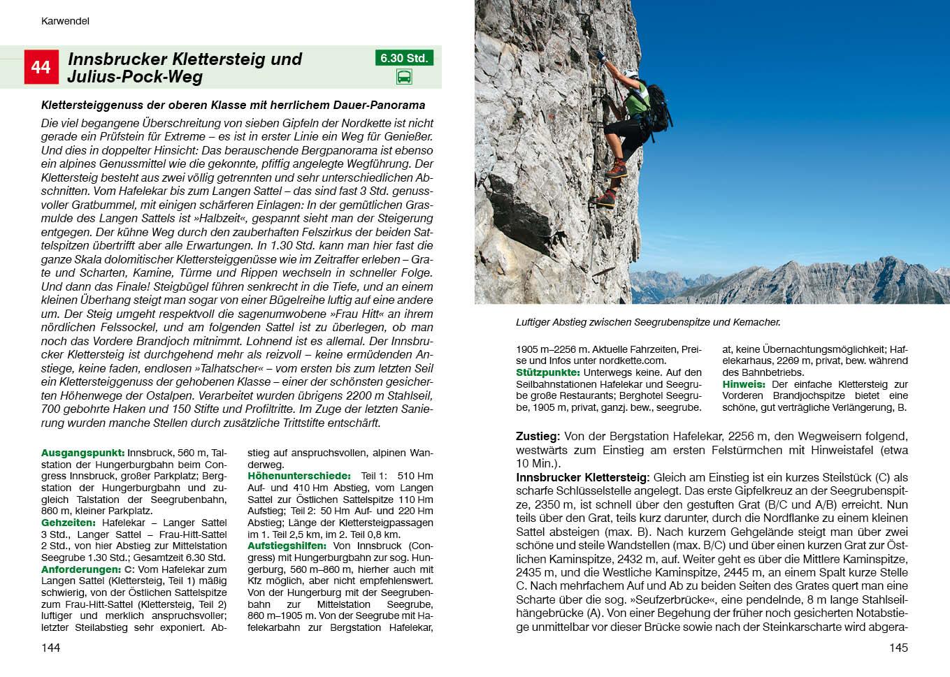 Beispielinhalt (Bild) Klettersteige Bayern - Vorarlberg - Tirol - Salzburg
