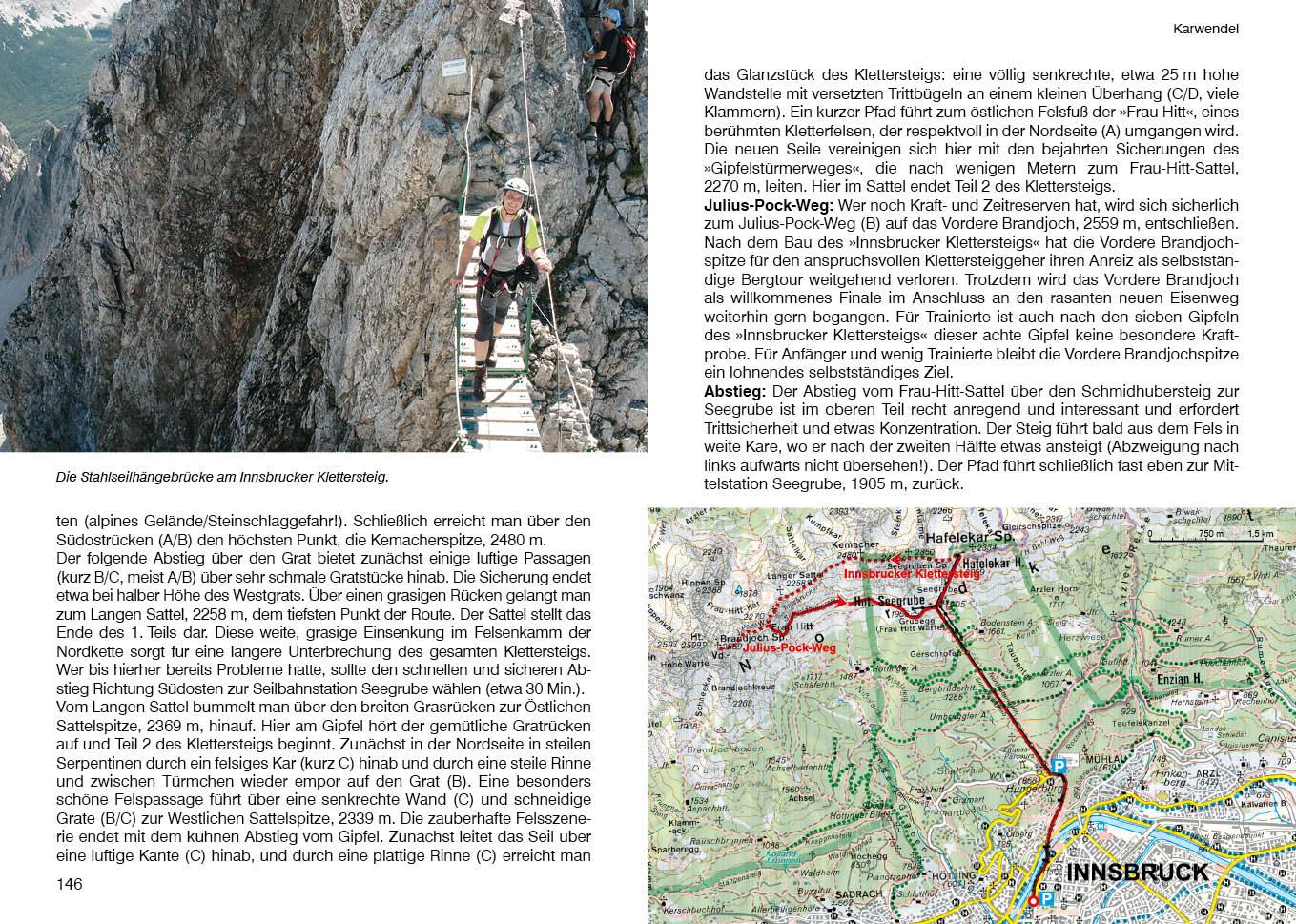 Beispielinhalt (Bild) Klettersteige Bayern - Vorarlberg - Tirol - Salzburg