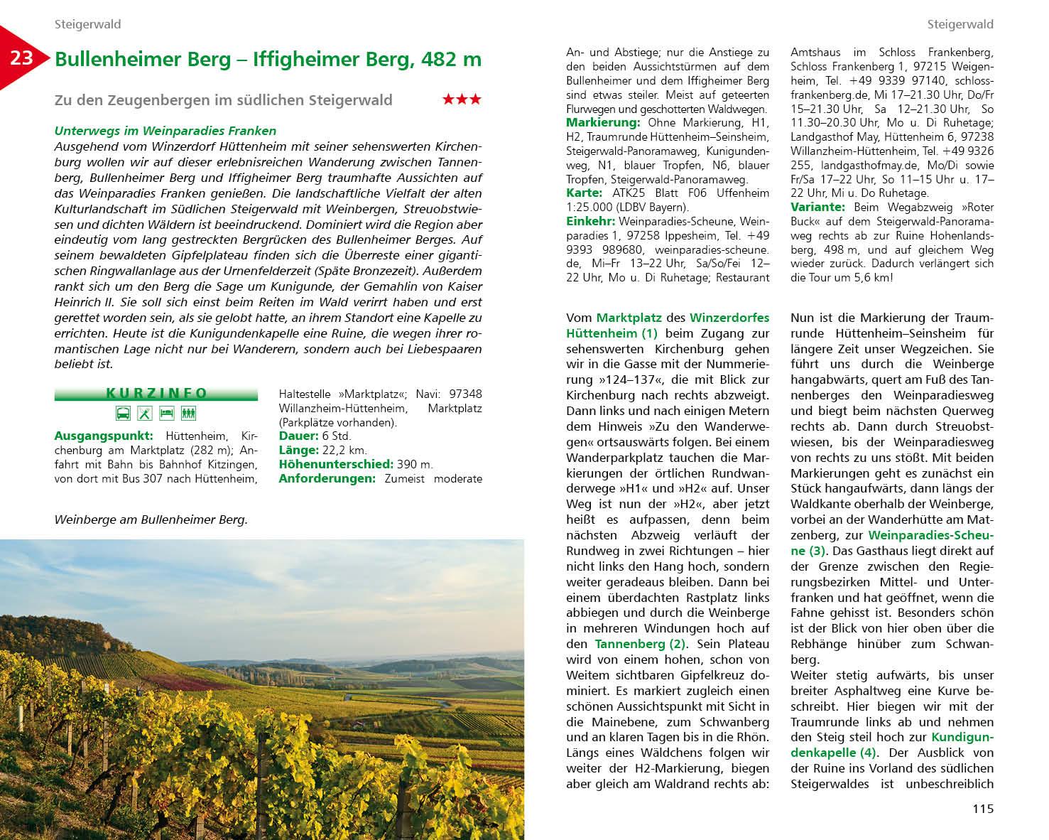 Beispielinhalt (Bild) Fränkische Wanderberge - Die schönsten Touren