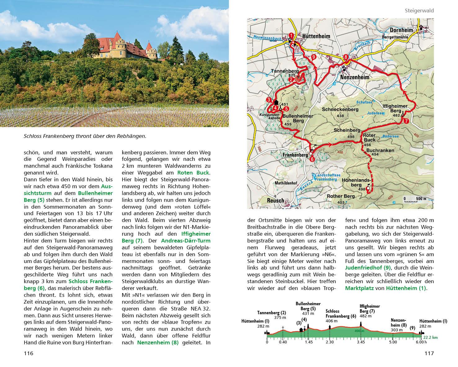 Beispielinhalt (Bild) Fränkische Wanderberge - Die schönsten Touren