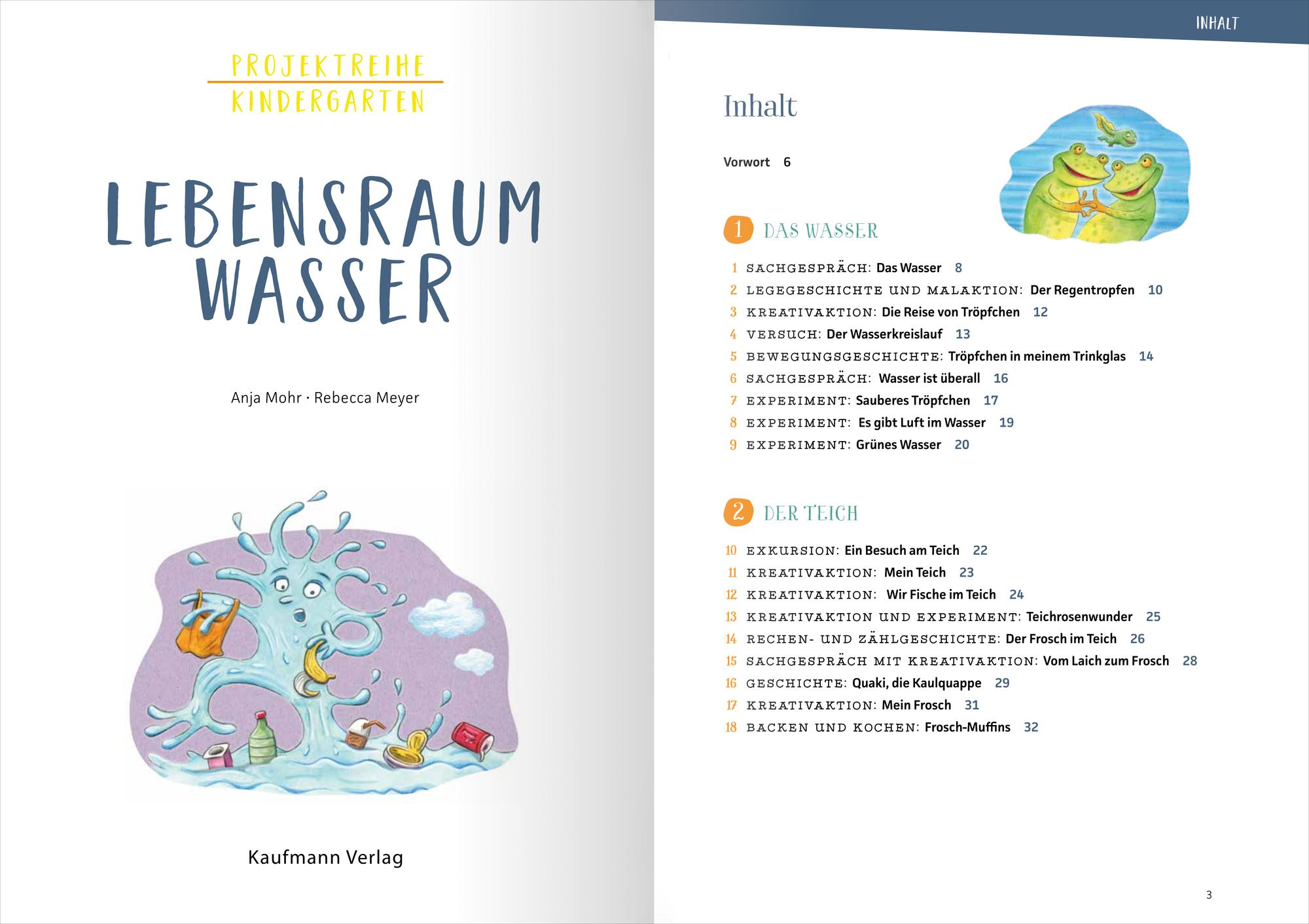 Beispielinhalt (Bild) Projektreihe Kindergarten - Lebensraum Wasser