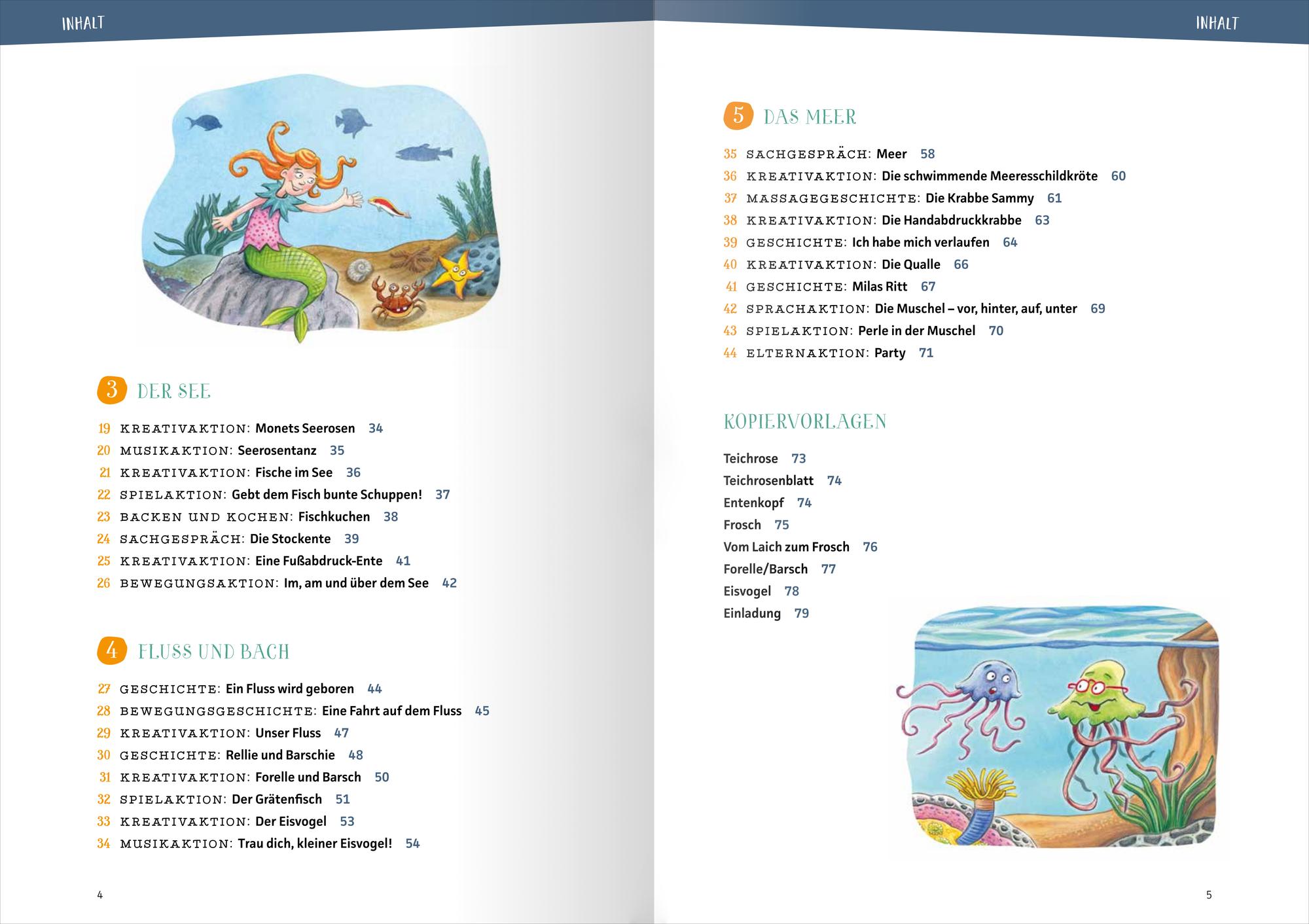 Beispielinhalt (Bild) Projektreihe Kindergarten - Lebensraum Wasser