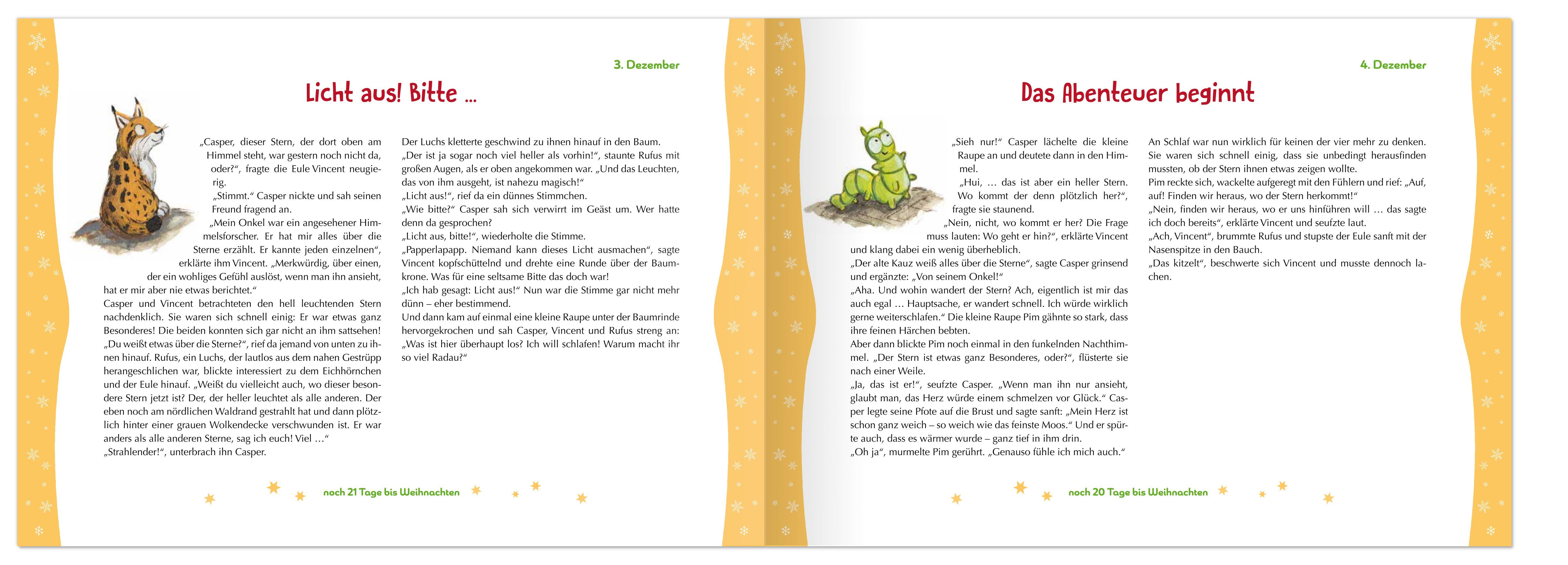 Beispielinhalt (Bild) Tiere auf dem Weg zur Krippe