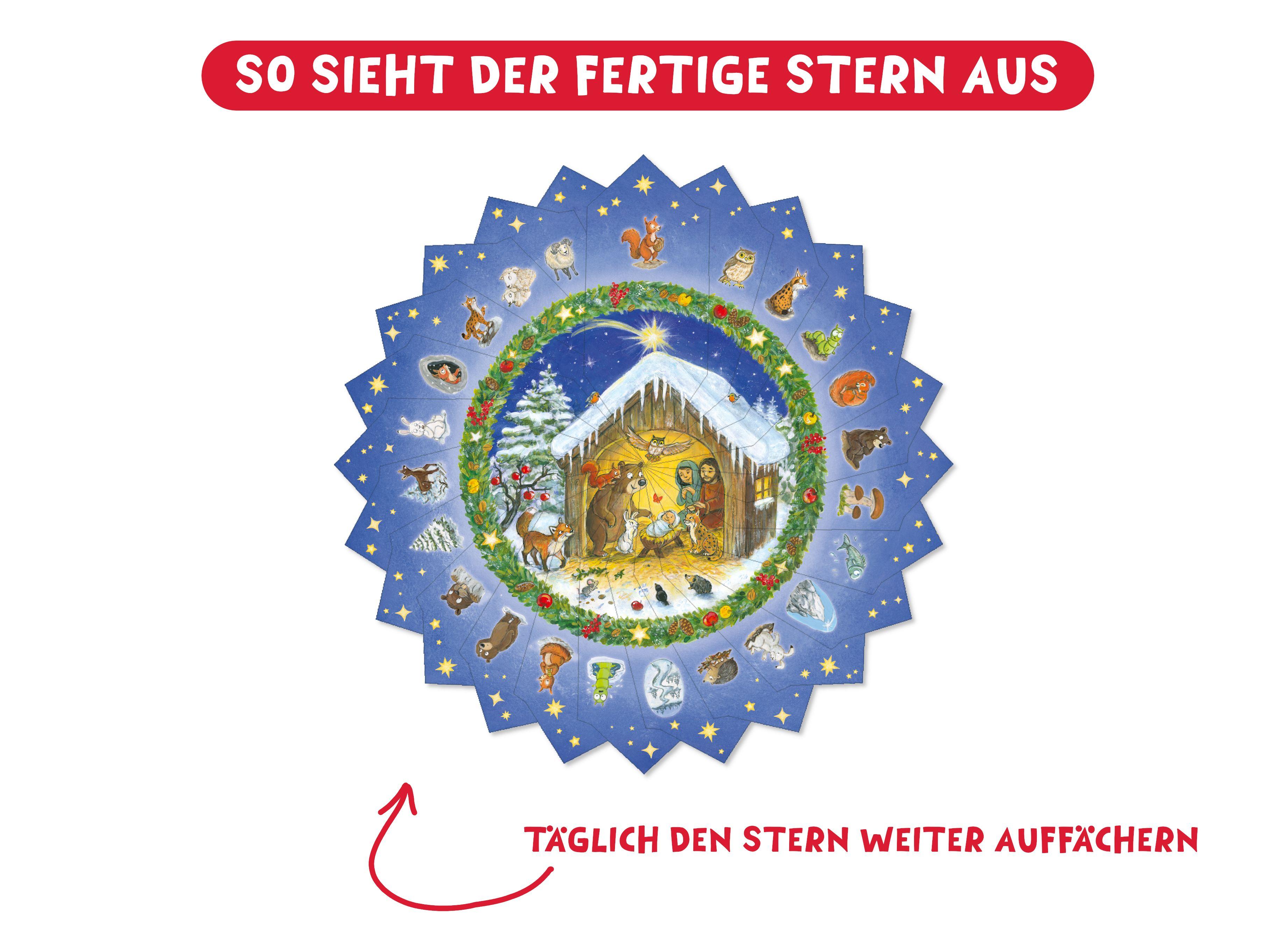 Beispielinhalt (Bild) Tiere auf dem Weg zur Krippe