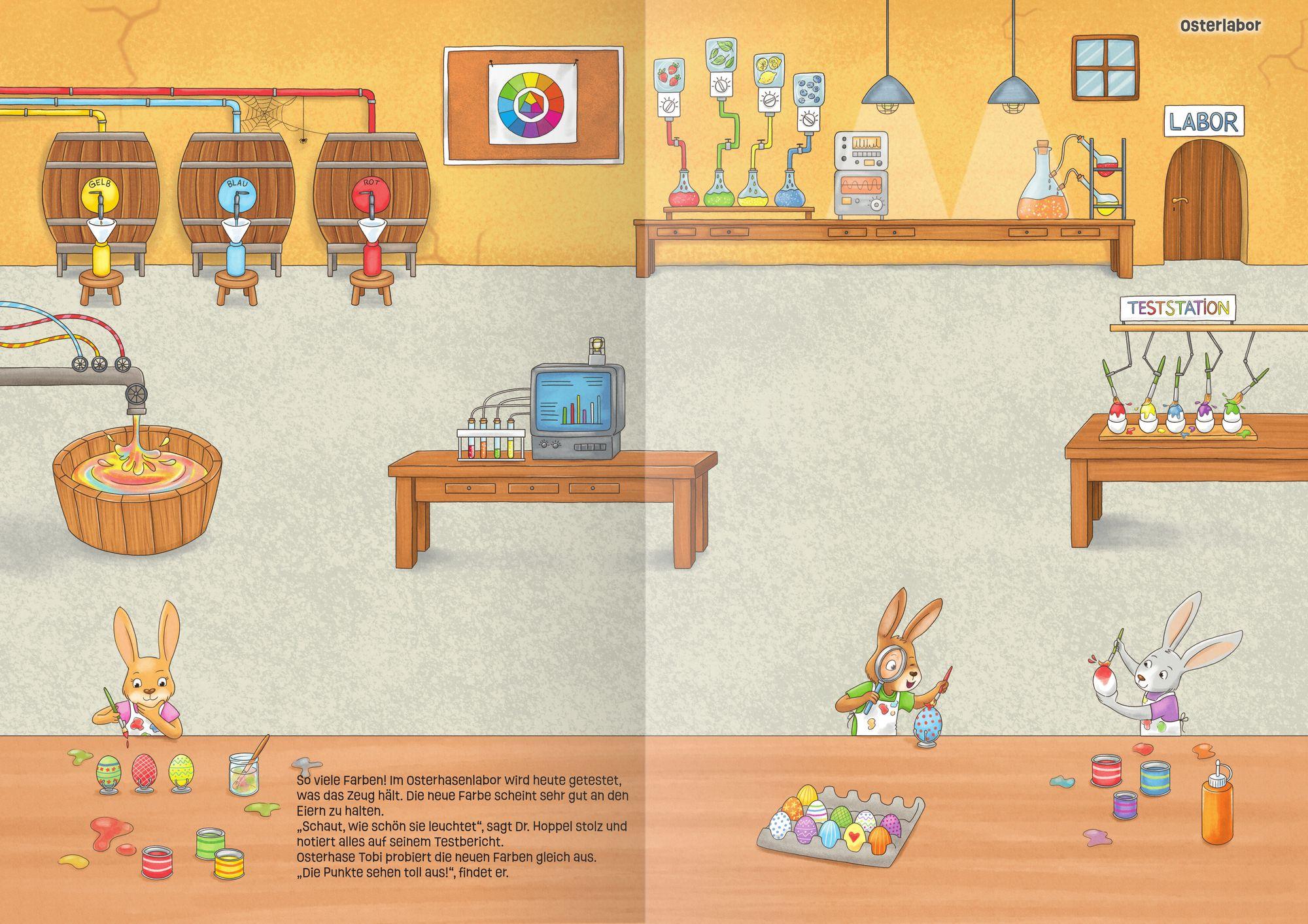 Beispielinhalt (Bild) Mein Stickeralbum Ostern