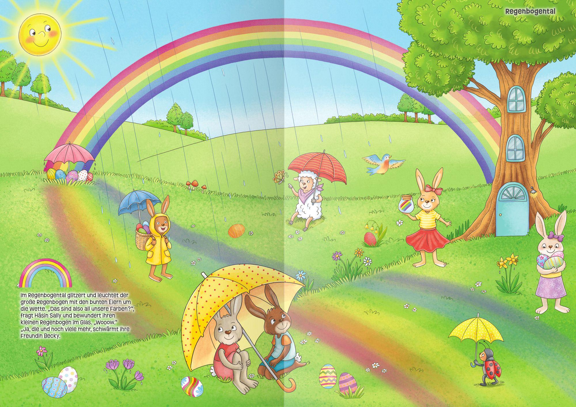 Beispielinhalt (Bild) Mein Stickeralbum Ostern