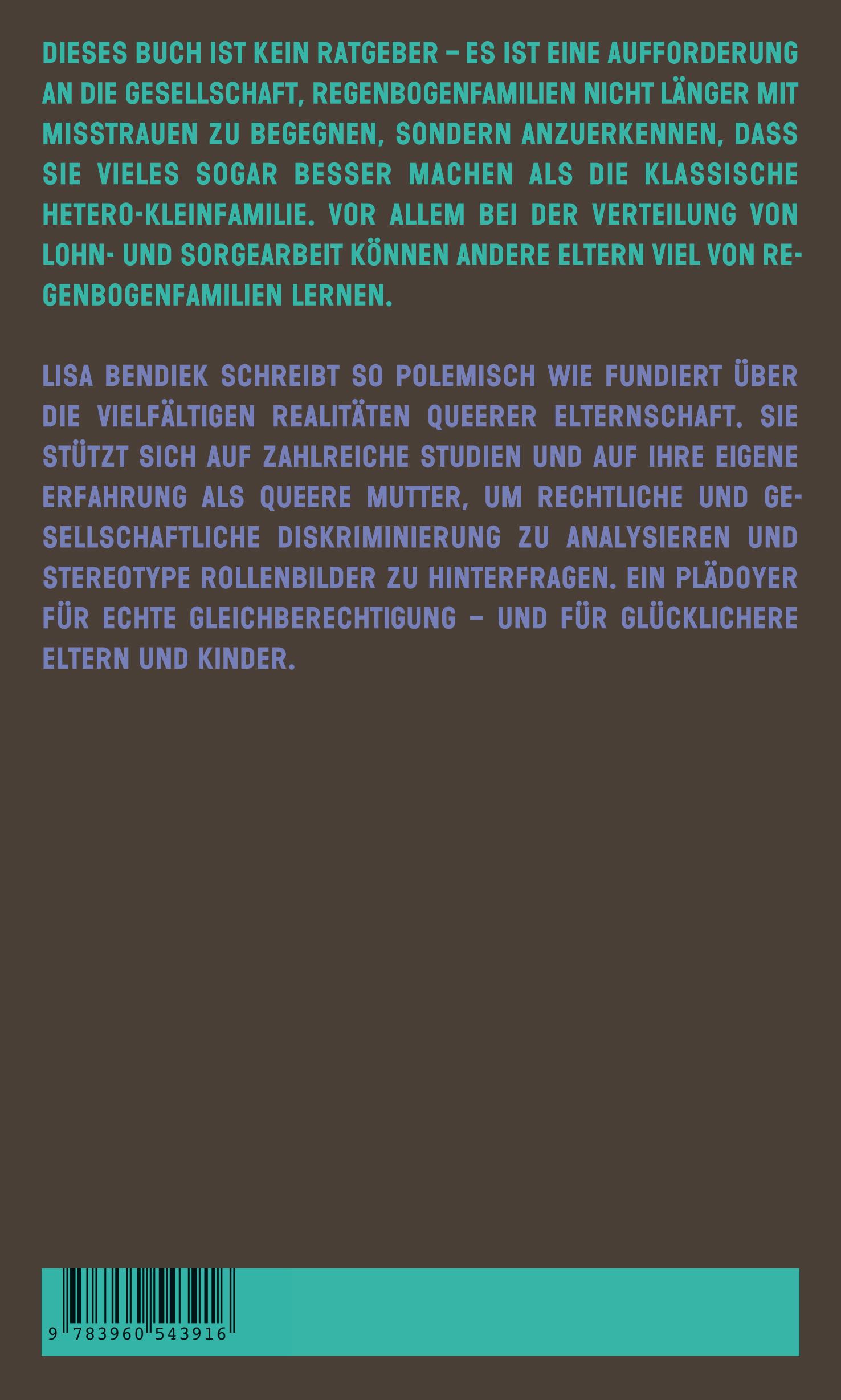Rückseitencover Lesben sind die besseren Väter