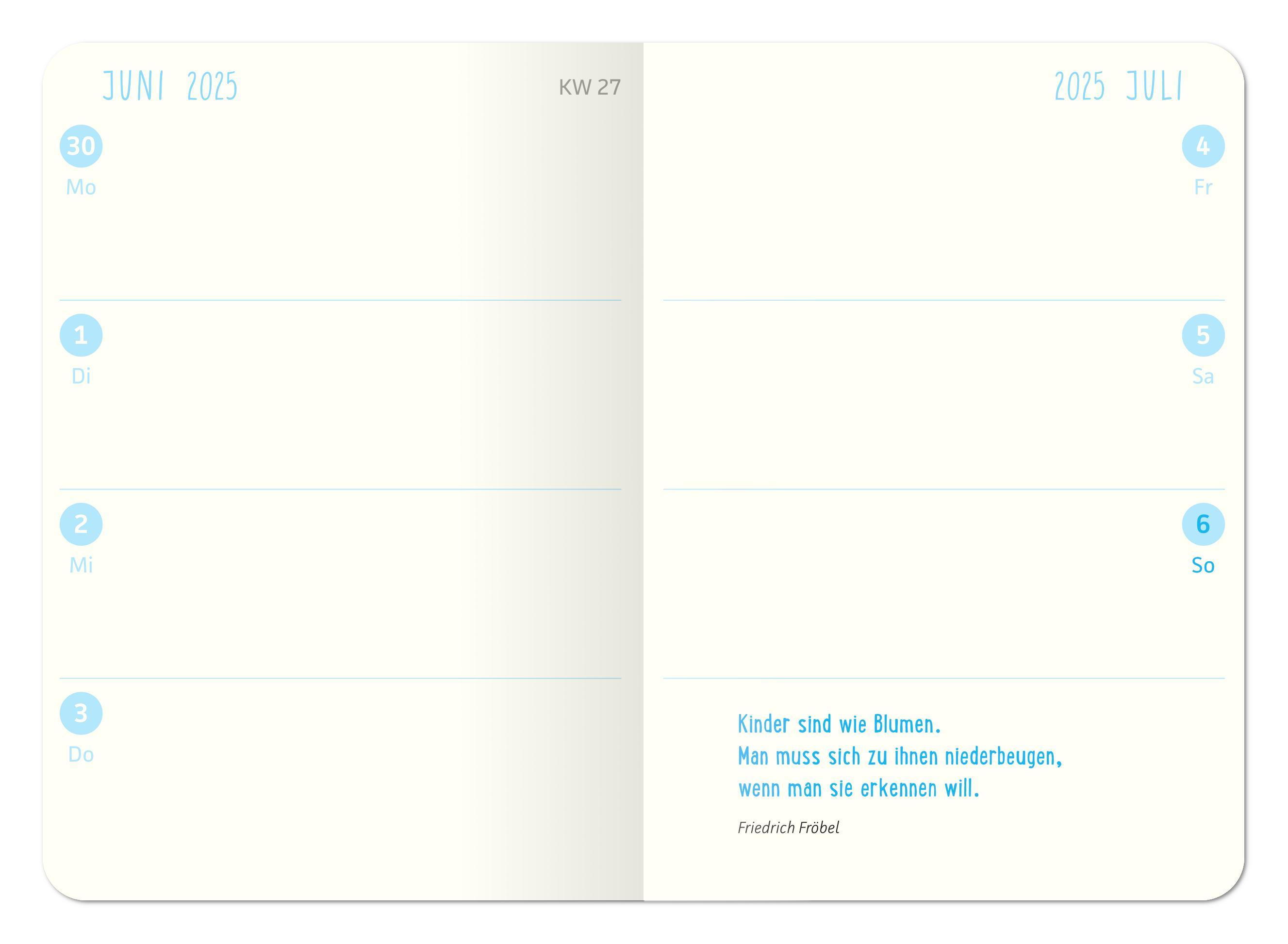 Beispielinhalt (Bild) ErzieherInnenkalender 2025 / 2026