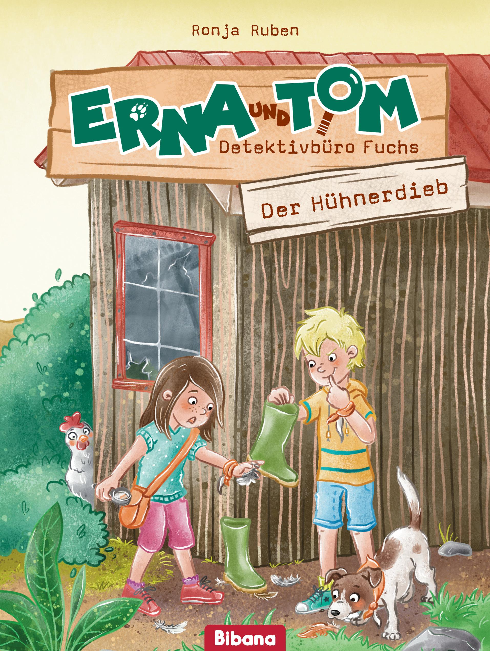 Vorderes Coverbild Erna und Tom - Detektivbüro Fuchs. Der Hühnerdieb