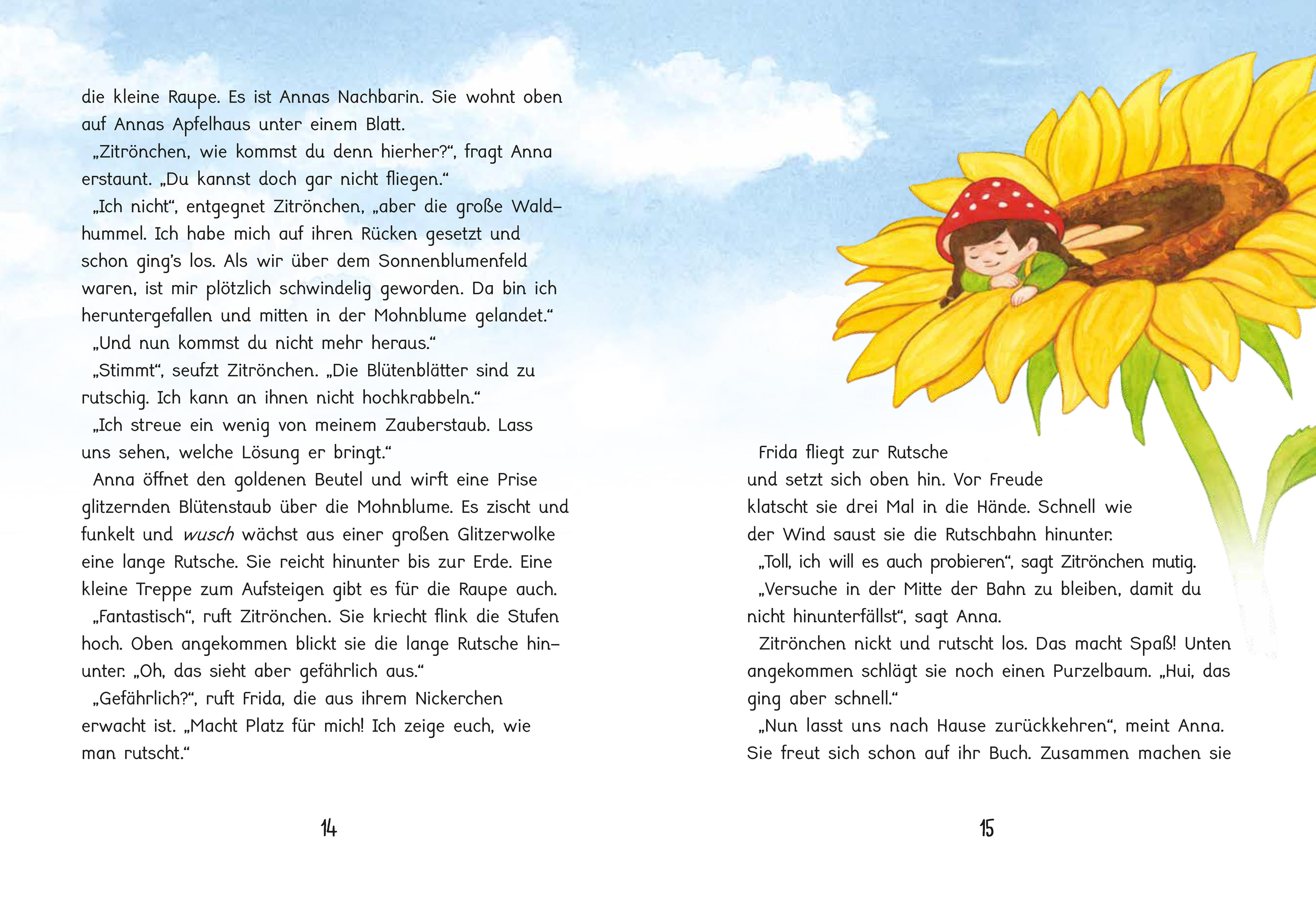 Beispielinhalt (Bild) Anna Äpfelchen. Geschichten aus dem Feenwald