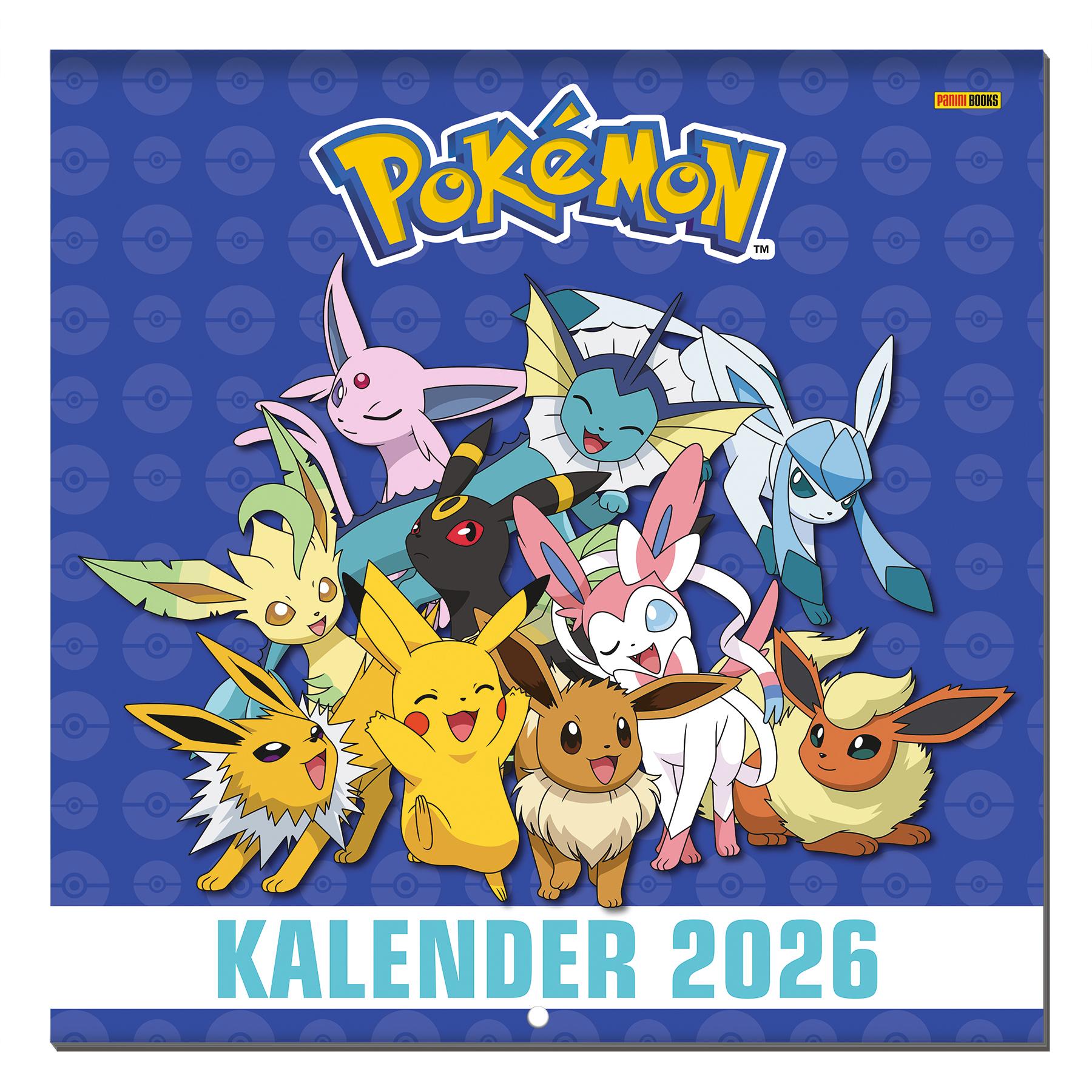 Vorderes Coverbild Pokémon: Kalender 2026