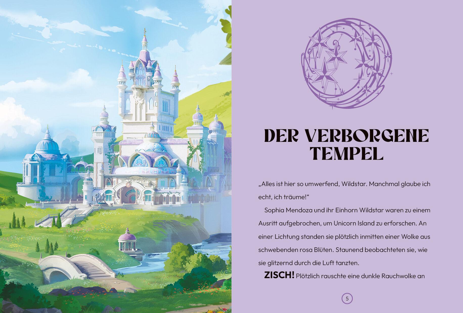 Beispielinhalt (Bild) Unicorn Academy - Der verborgene Tempel