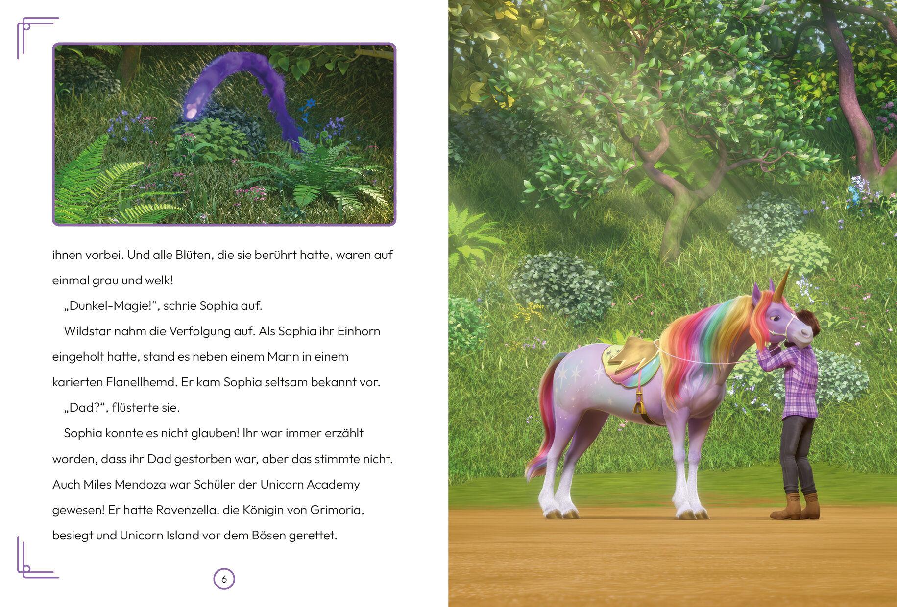 Beispielinhalt (Bild) Unicorn Academy - Der verborgene Tempel