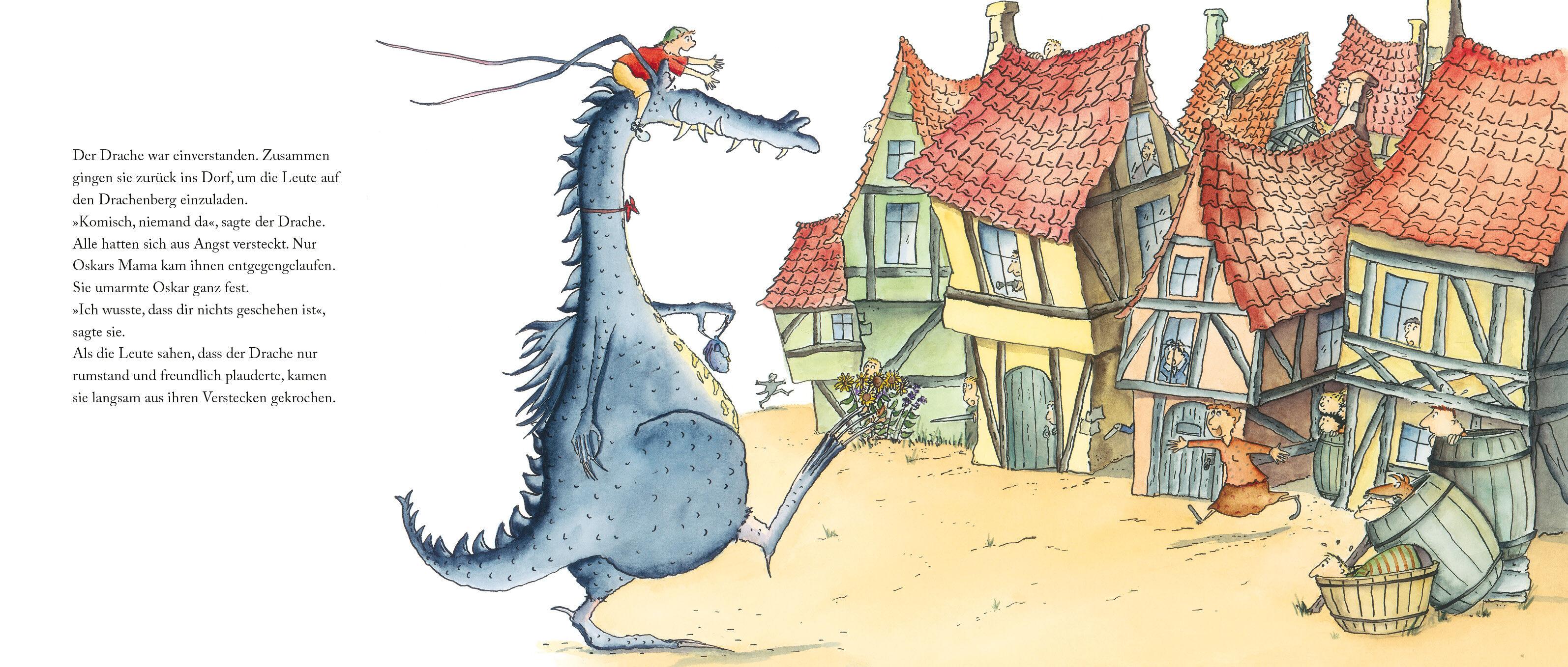 Beispielinhalt (Bild) Oskar und der sehr hungrige Drache