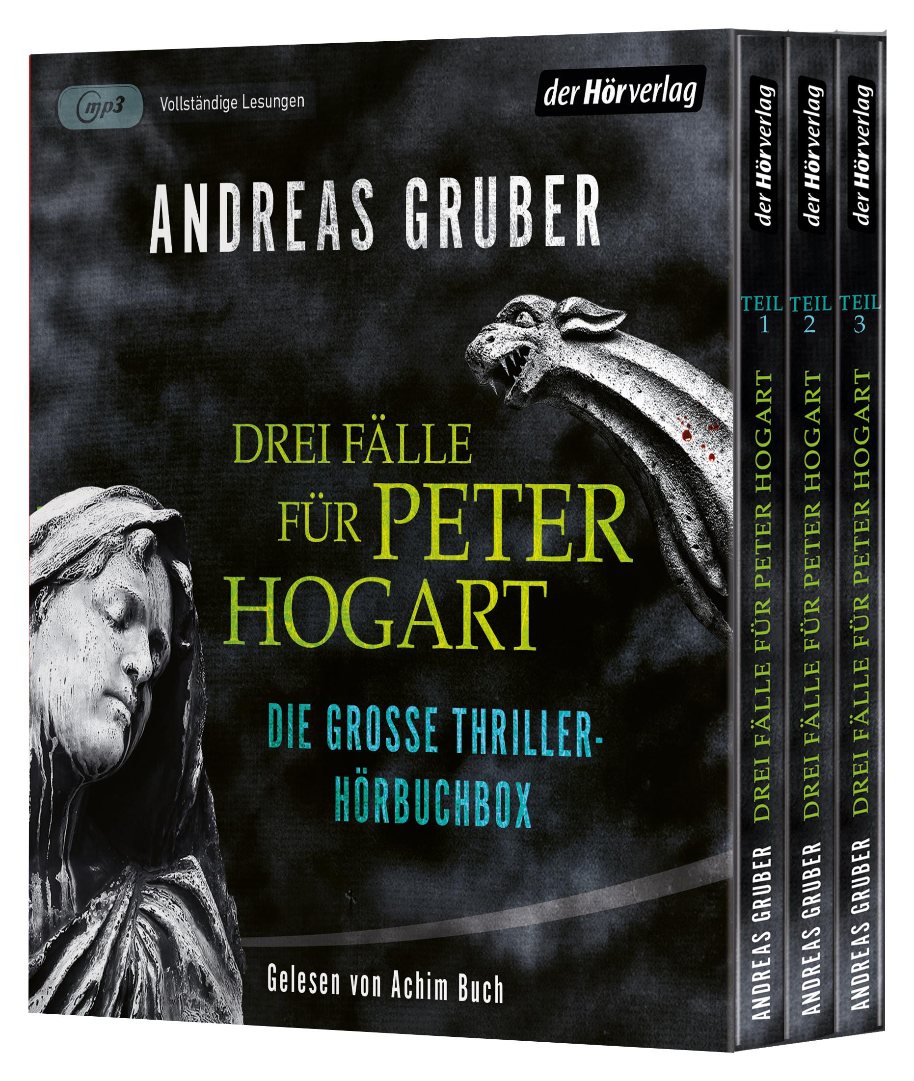 Vorderes Coverbild Drei Fälle für Peter Hogart