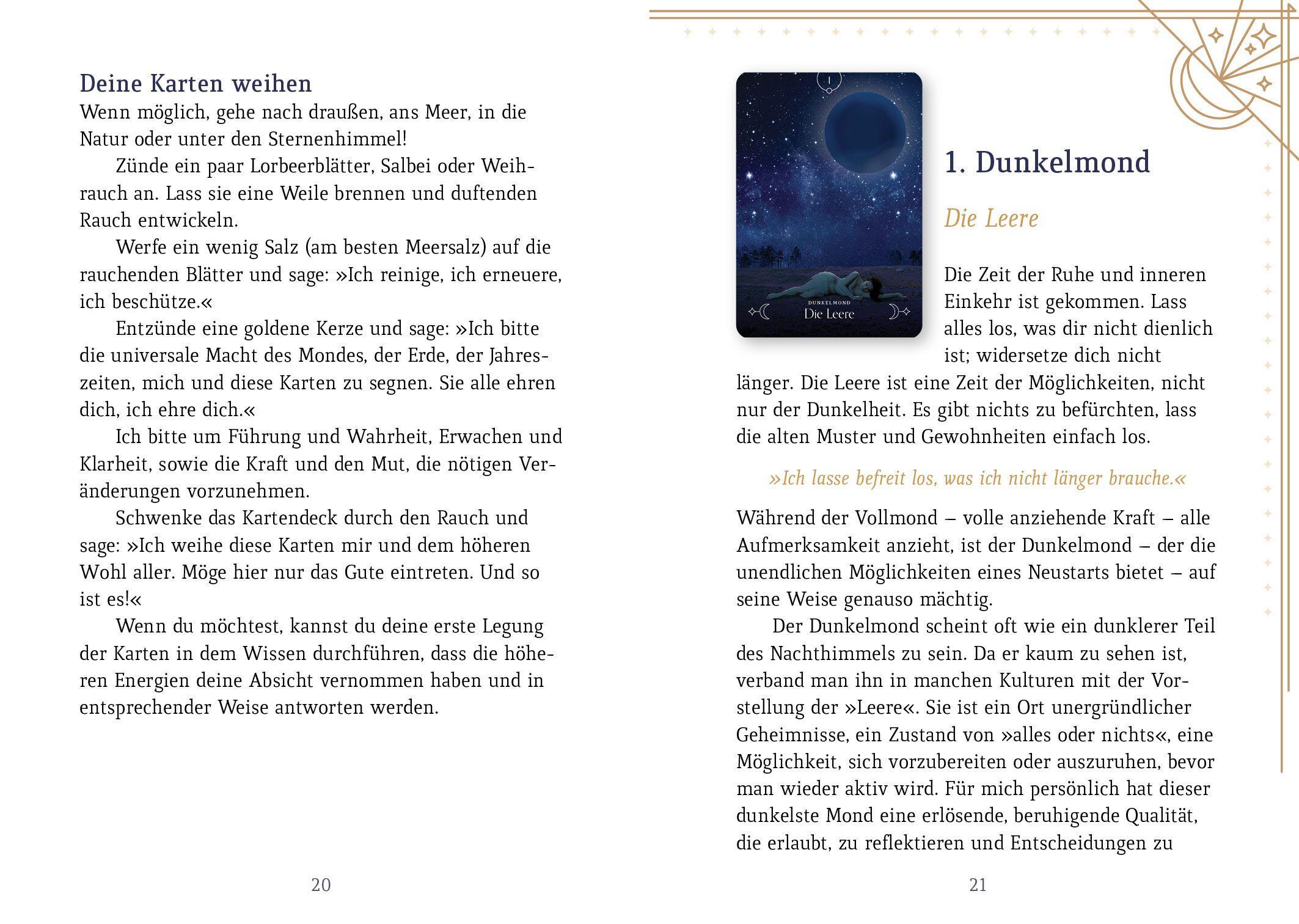 Beispielinhalt (Bild) Queen of the Moon Orakel