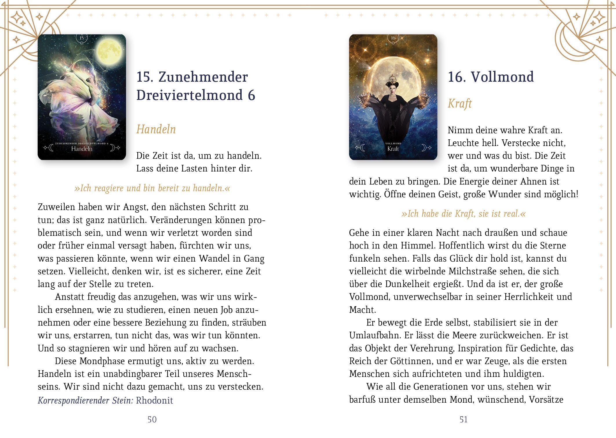 Beispielinhalt (Bild) Queen of the Moon Orakel