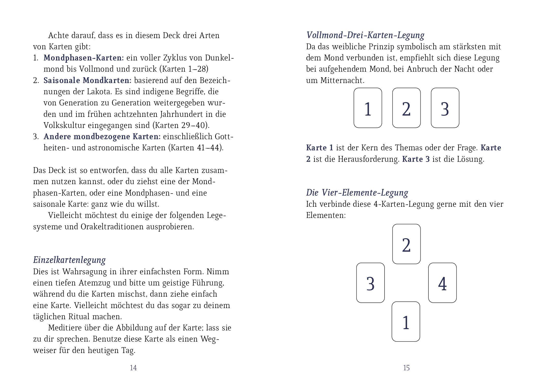 Beispielinhalt (Bild) Queen of the Moon Orakel