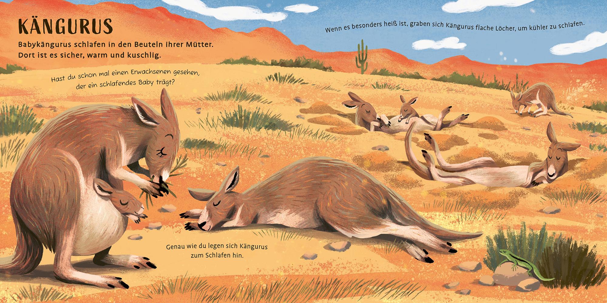 Beispielinhalt (Bild) Zeit zu schlafen, liebe Tiere