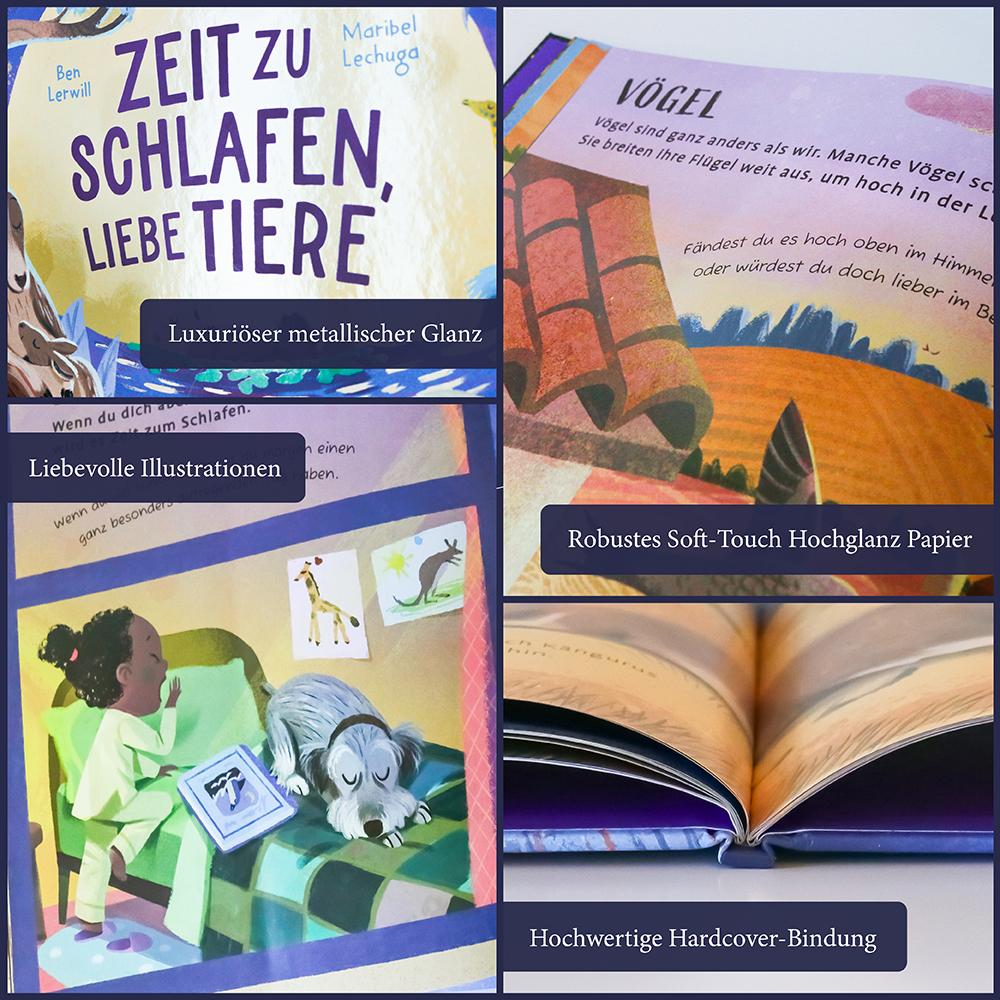 Beispielinhalt (Bild) Zeit zu schlafen, liebe Tiere