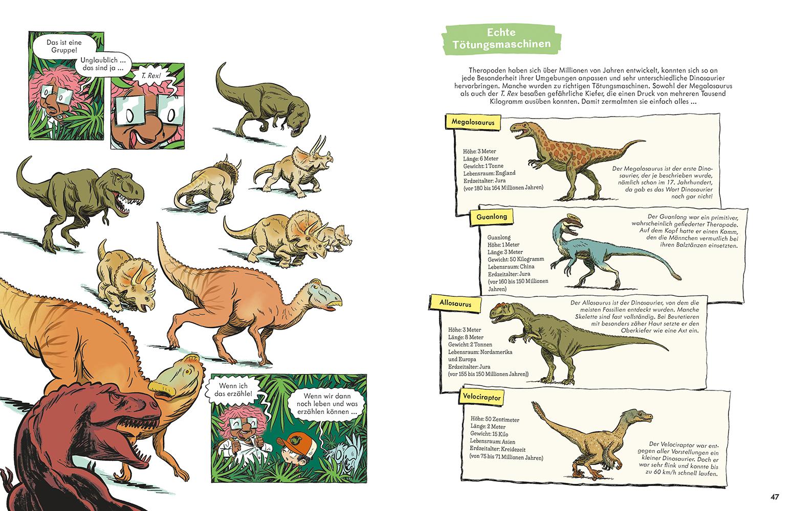 Beispielinhalt (Bild) Dinosaurier - Eine Zeitreise in ein Land vor unserer Zeit