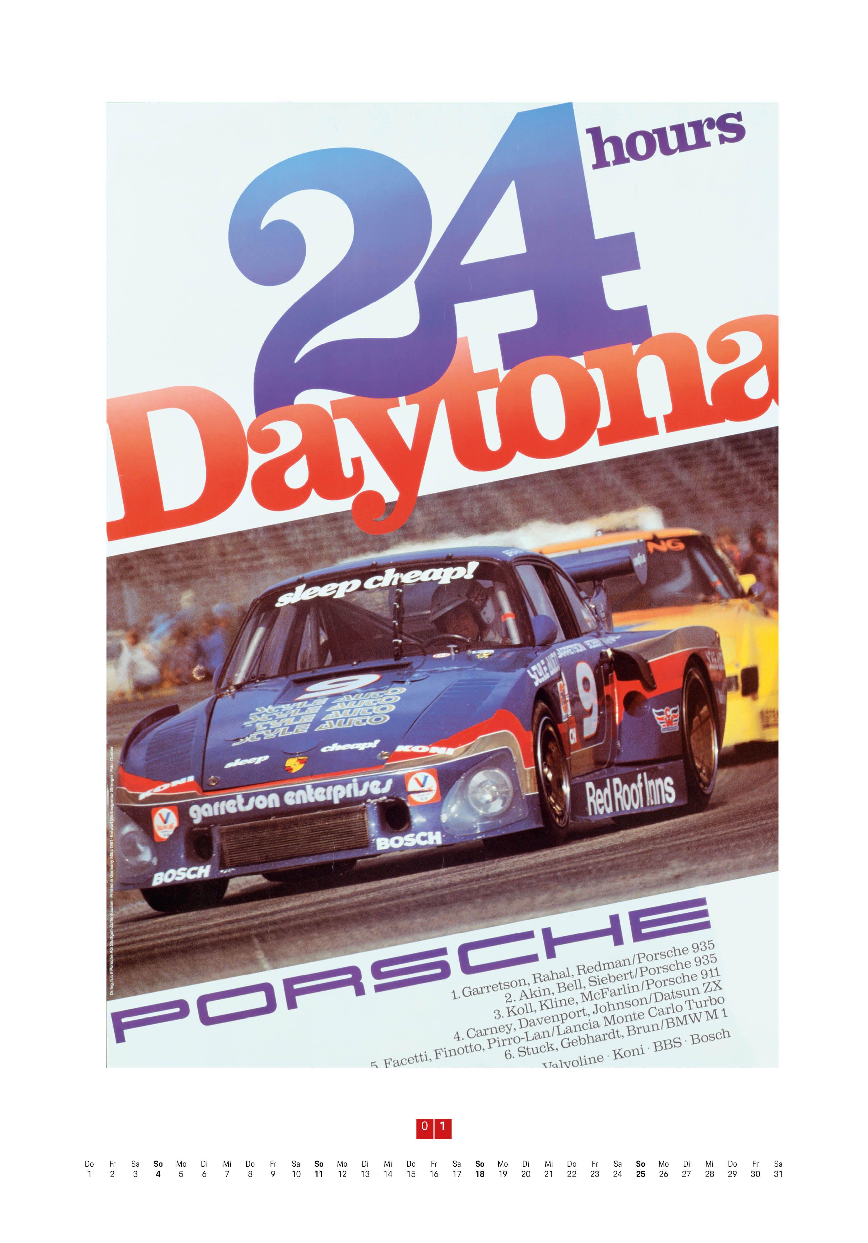 Beispielinhalt (Bild) Porsche Rennplakate 2026