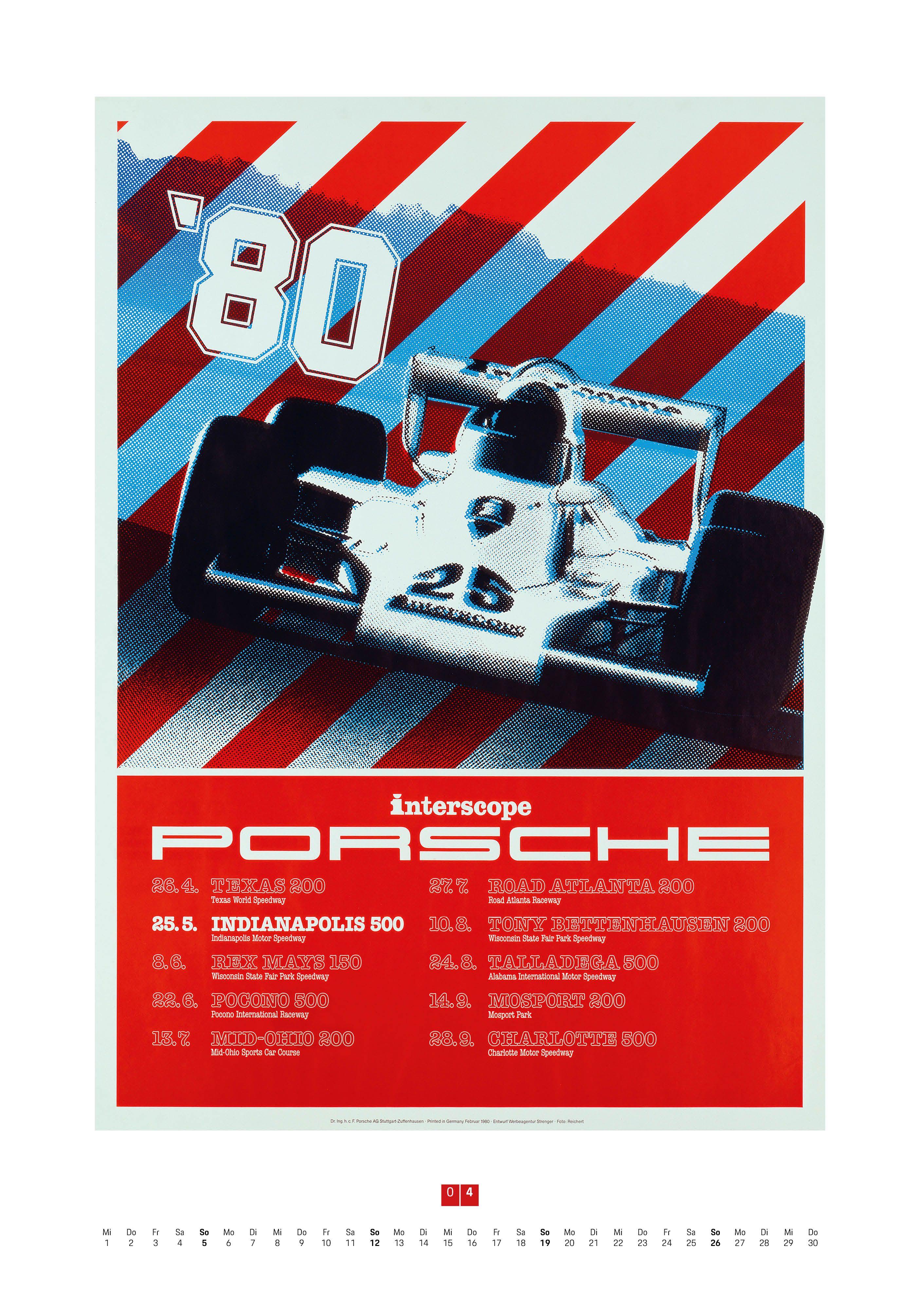 Beispielinhalt (Bild) Porsche Rennplakate 2026