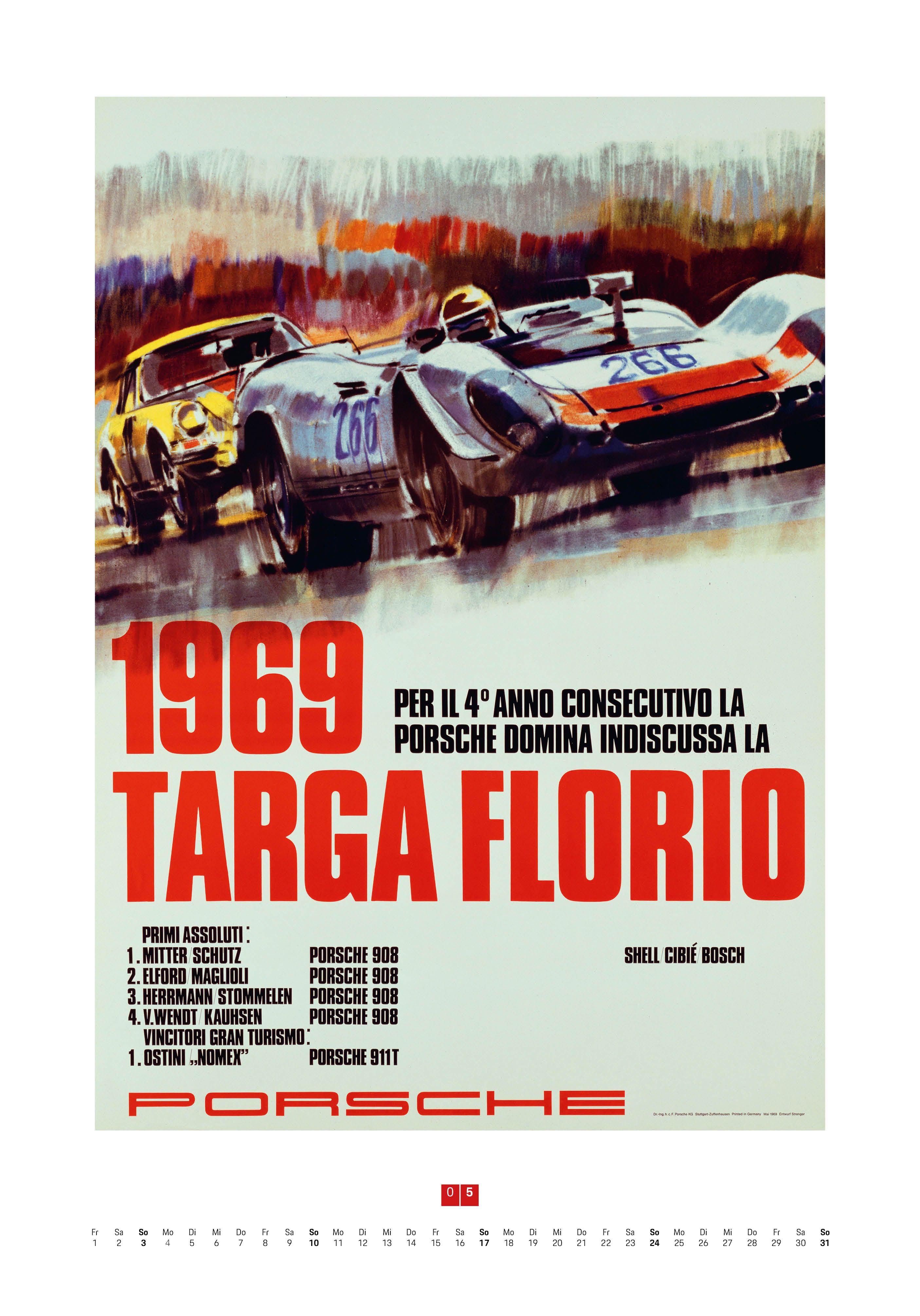 Beispielinhalt (Bild) Porsche Rennplakate 2026