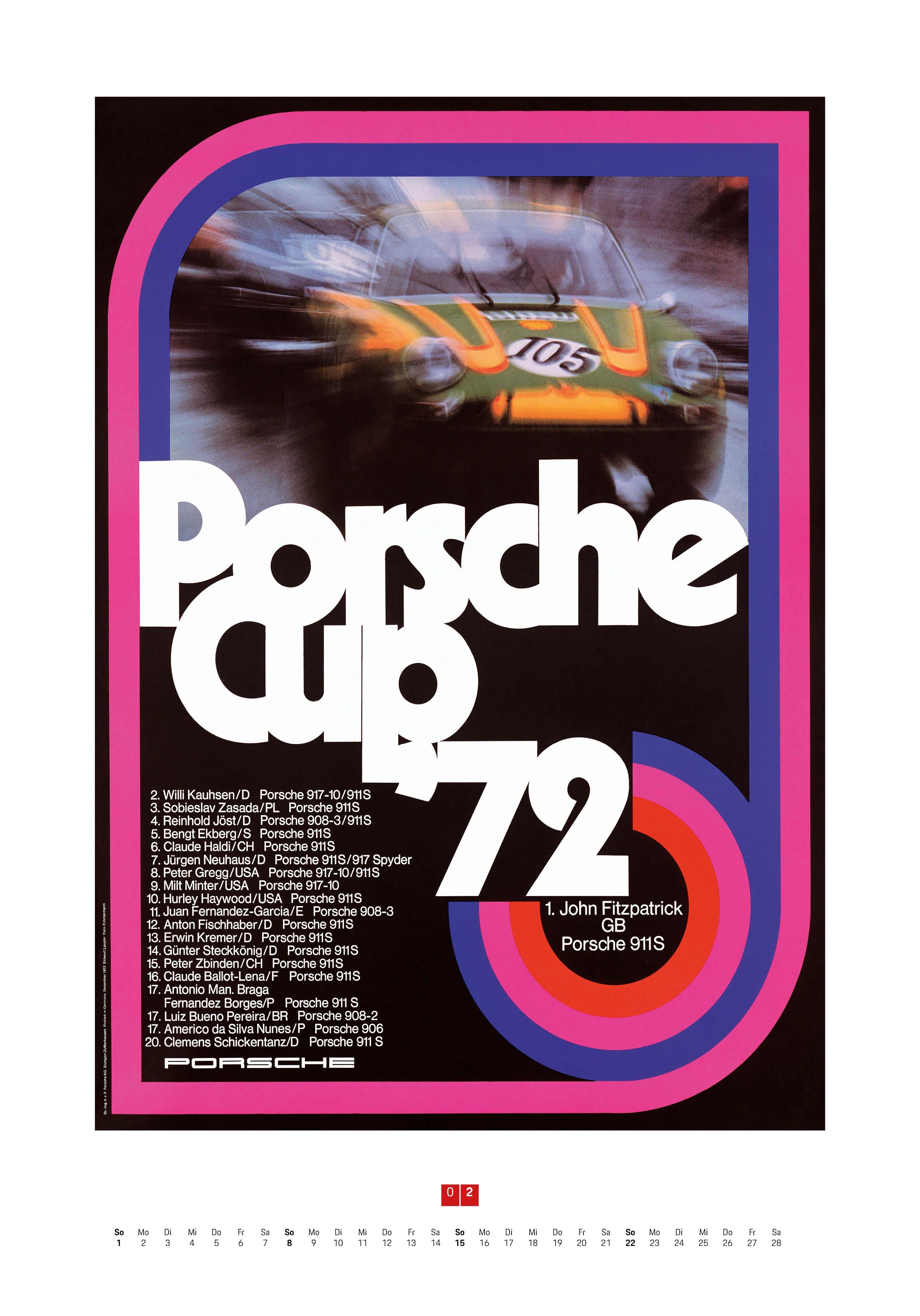 Beispielinhalt (Bild) Porsche Rennplakate 2026