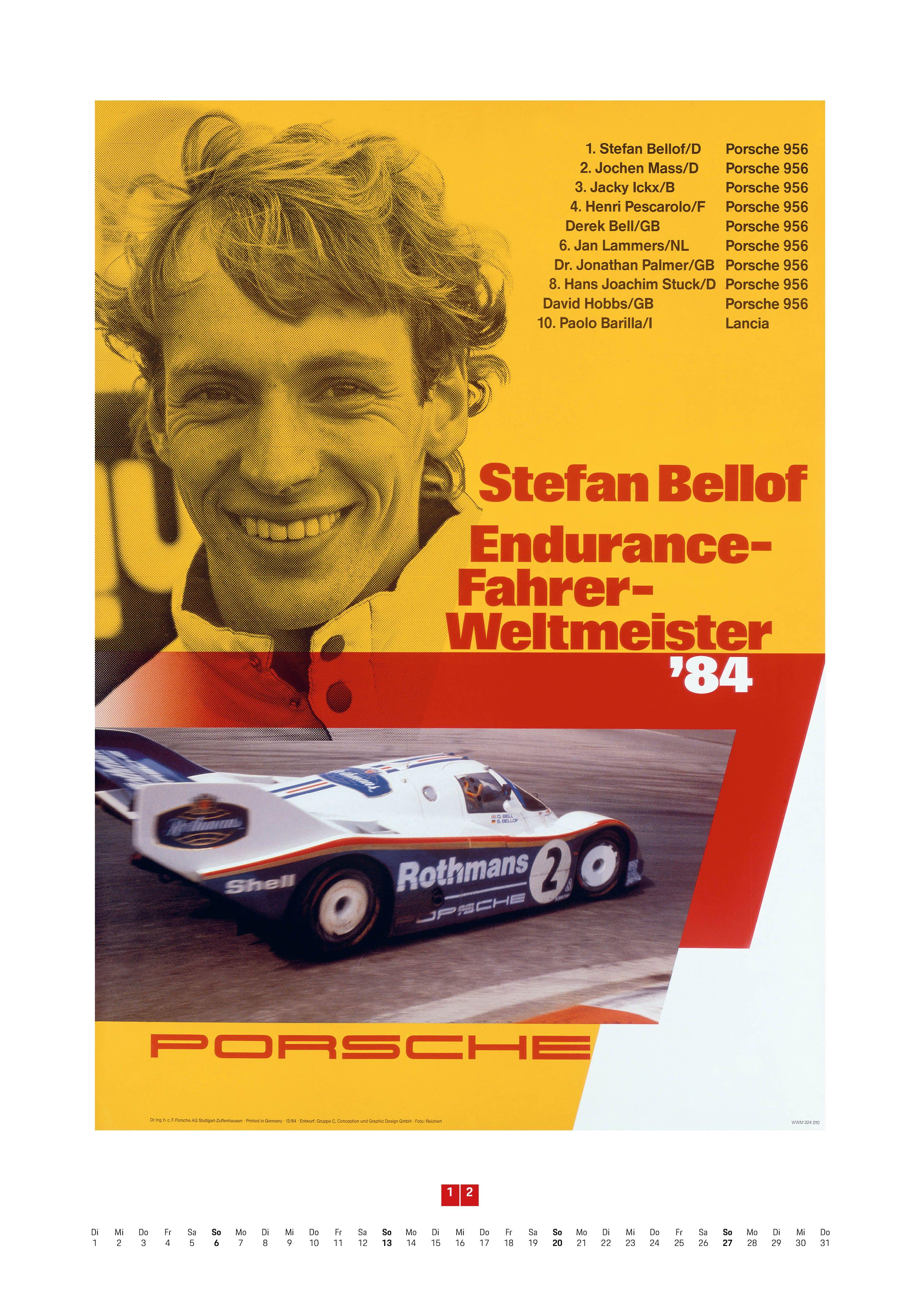 Beispielinhalt (Bild) Porsche Rennplakate 2026