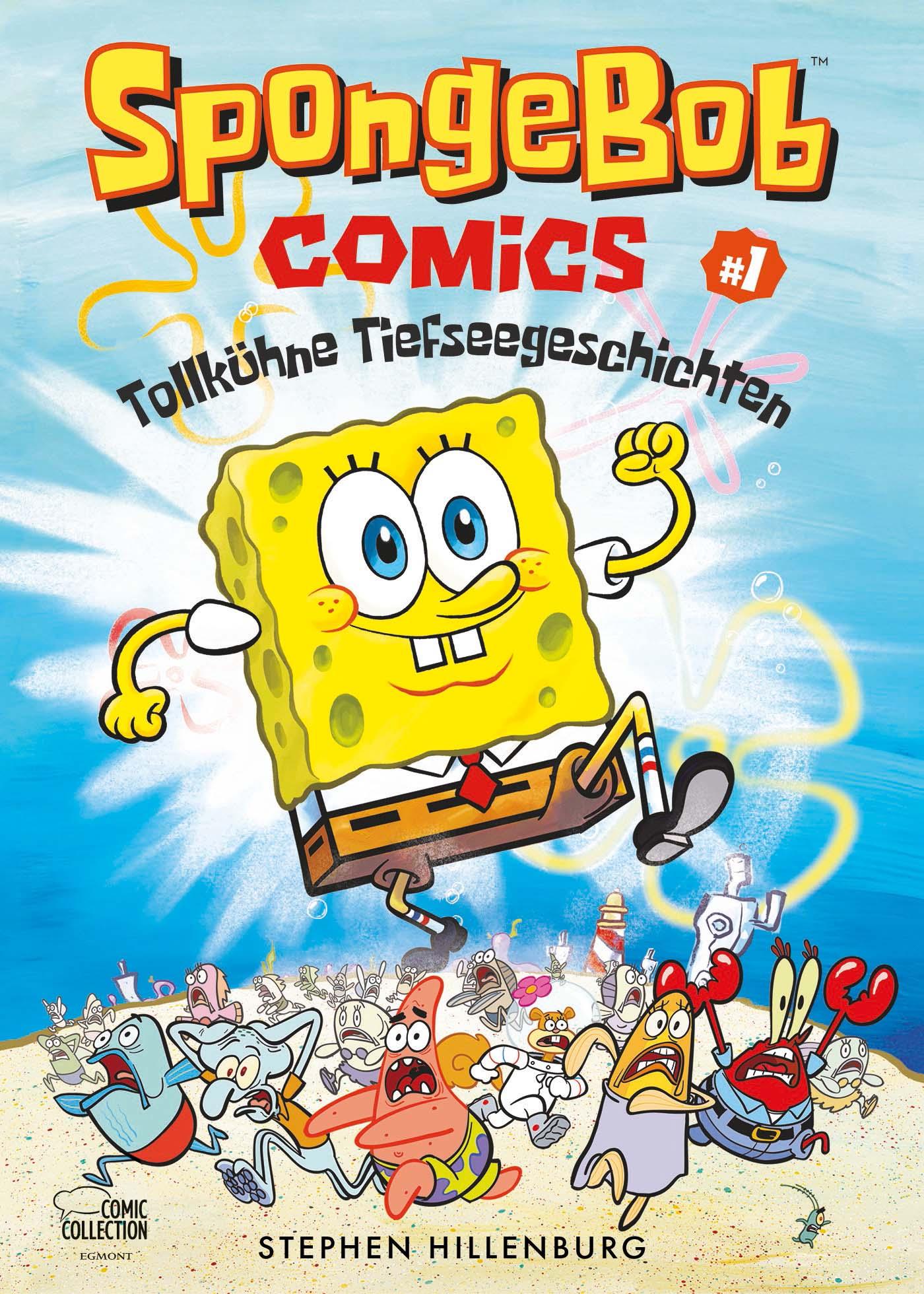 Vorderes Coverbild SpongeBob Comics - Tollkühne Tiefseegeschichen