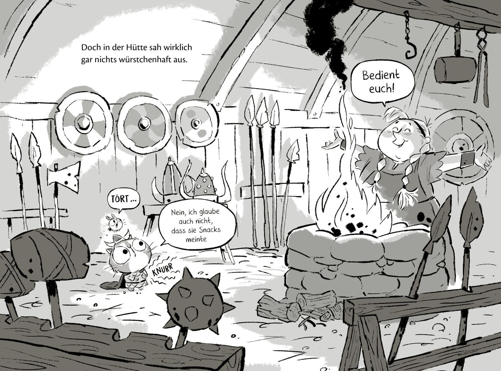 Beispielinhalt (Bild) Muffin und Tört! 1: Bei den Wikingern