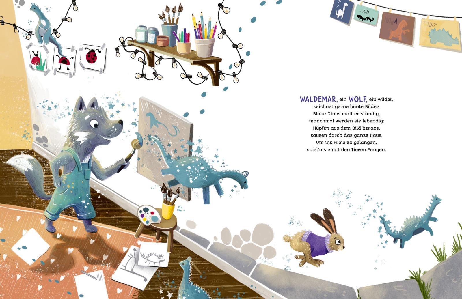 Beispielinhalt (Bild) Hokuspokus Schmusetier, in der Kita zaubern wir