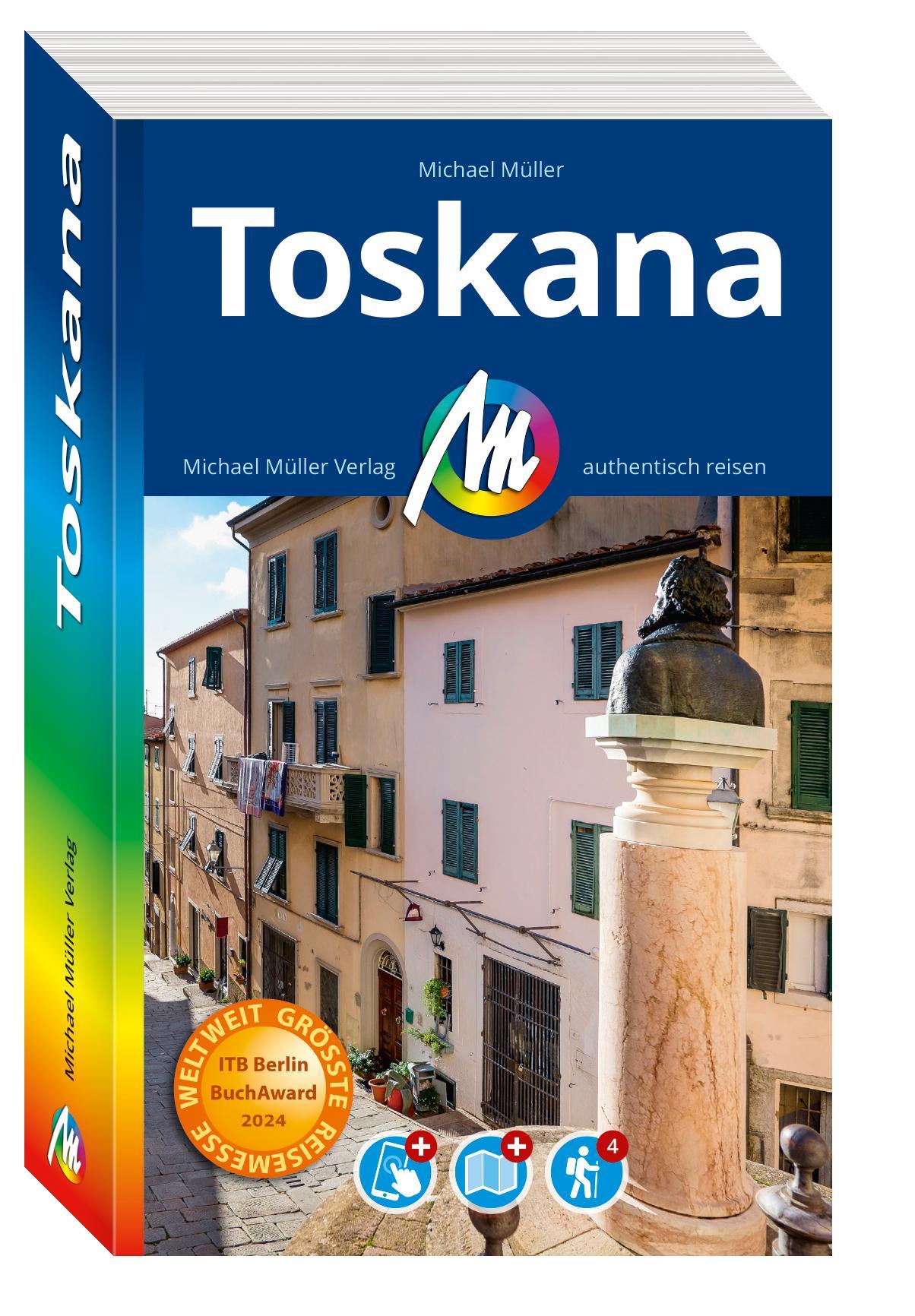 Vorderes Coverbild MICHAEL MÜLLER REISEFÜHRER Toskana