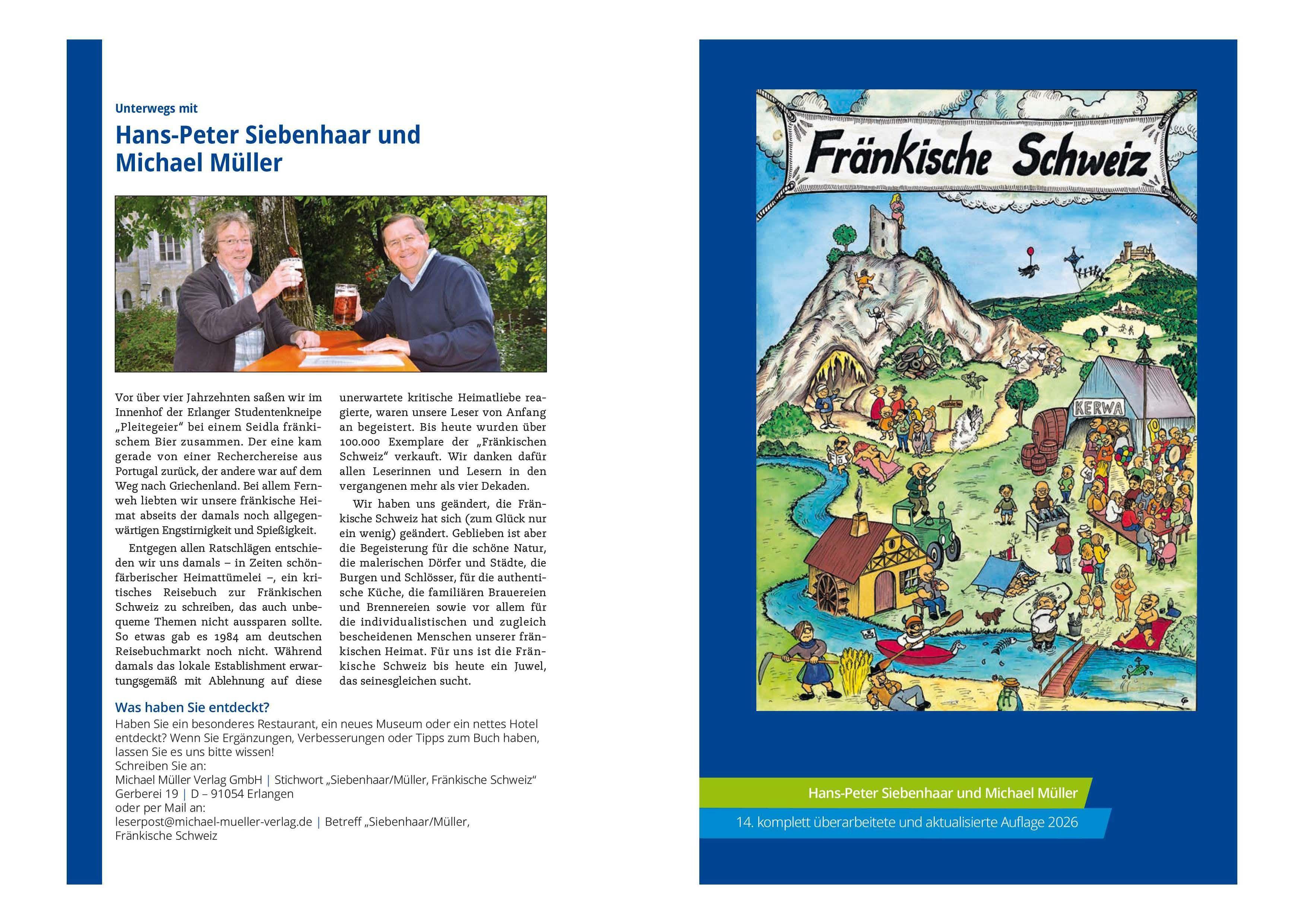 Beispielinhalt (Bild) MICHAEL MÜLLER REISEFÜHRER Fränkische Schweiz