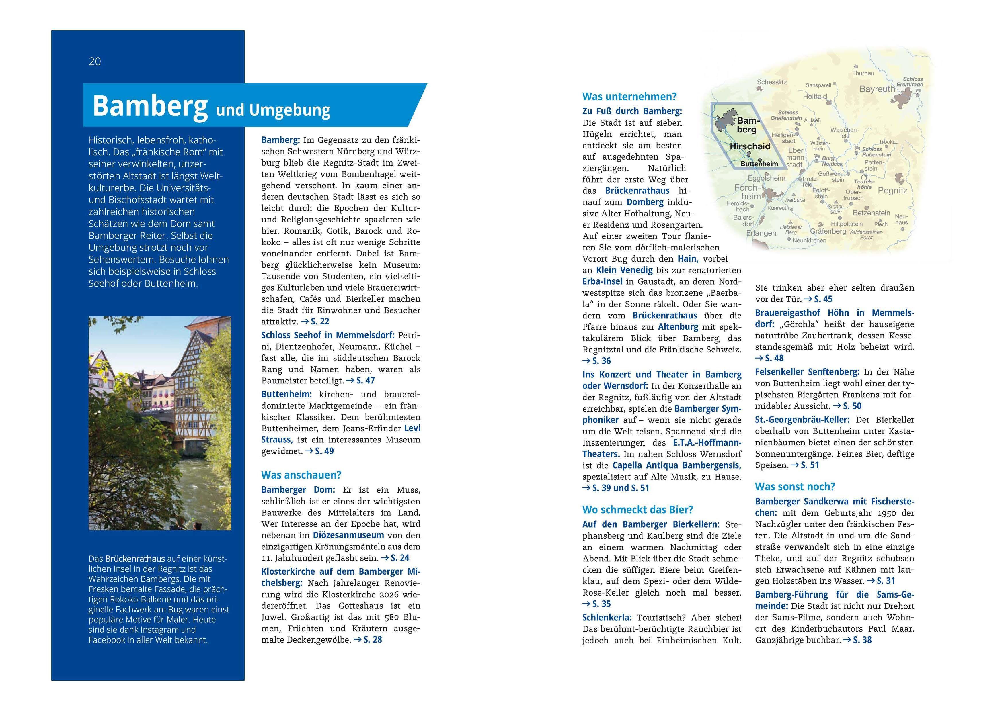 Beispielinhalt (Bild) MICHAEL MÜLLER REISEFÜHRER Fränkische Schweiz