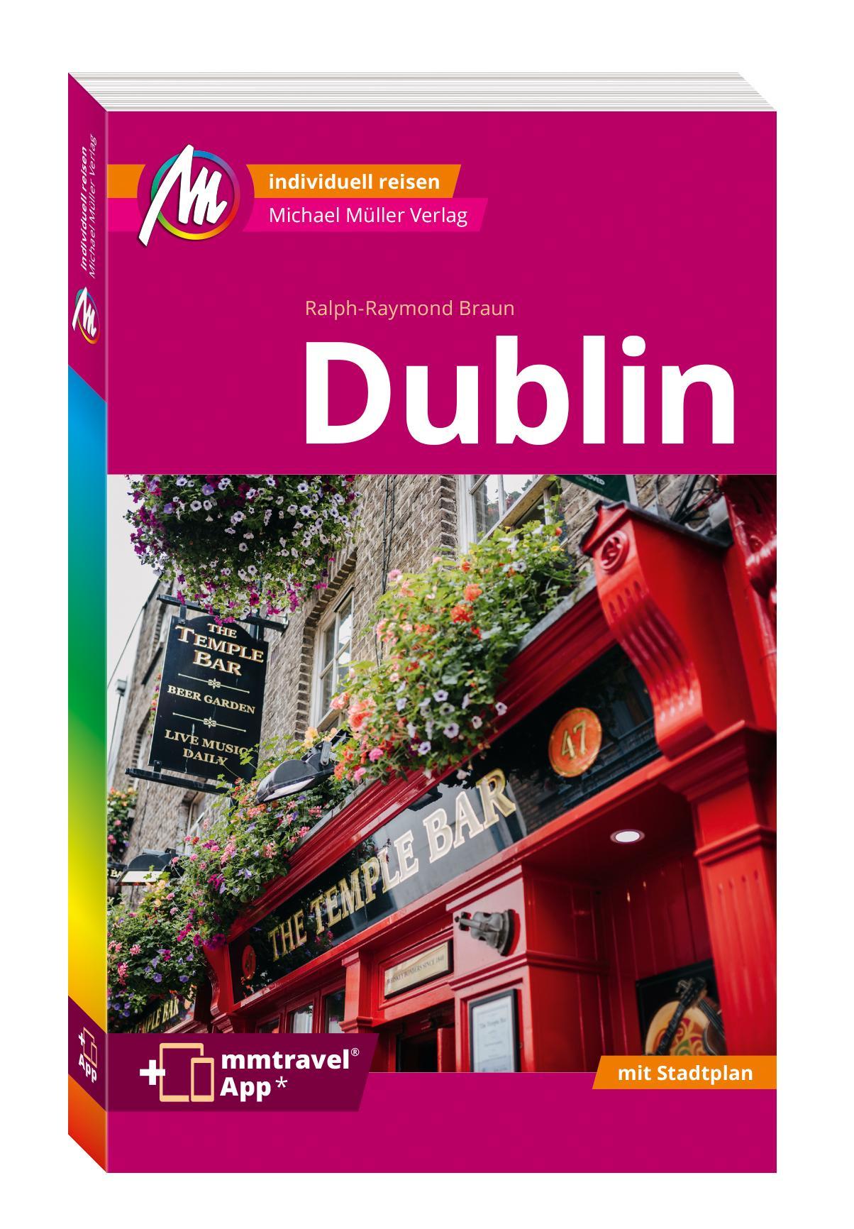 Vorderes Coverbild MICHAEL MÜLLER REISEFÜHRER Dublin MM-City