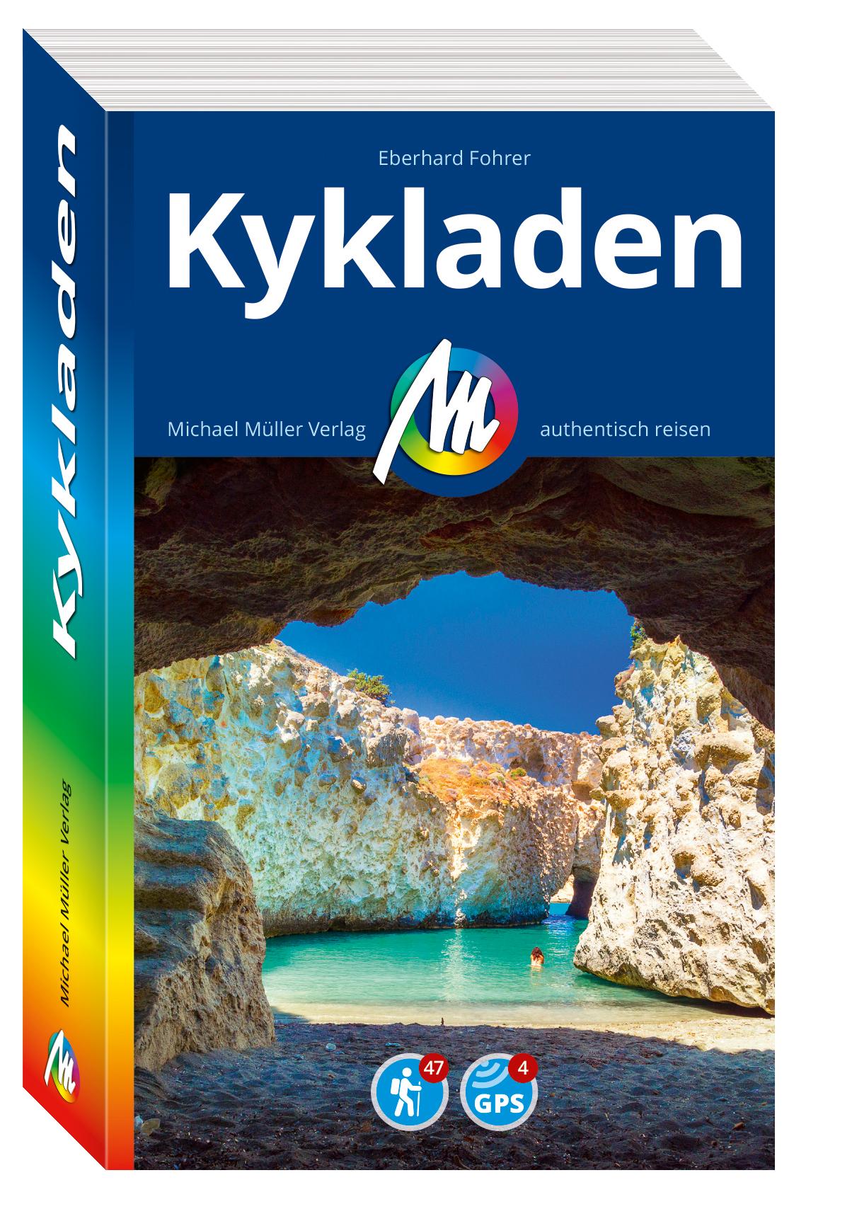 Vorderes Coverbild MICHAEL MÜLLER REISEFÜHRER Kykladen