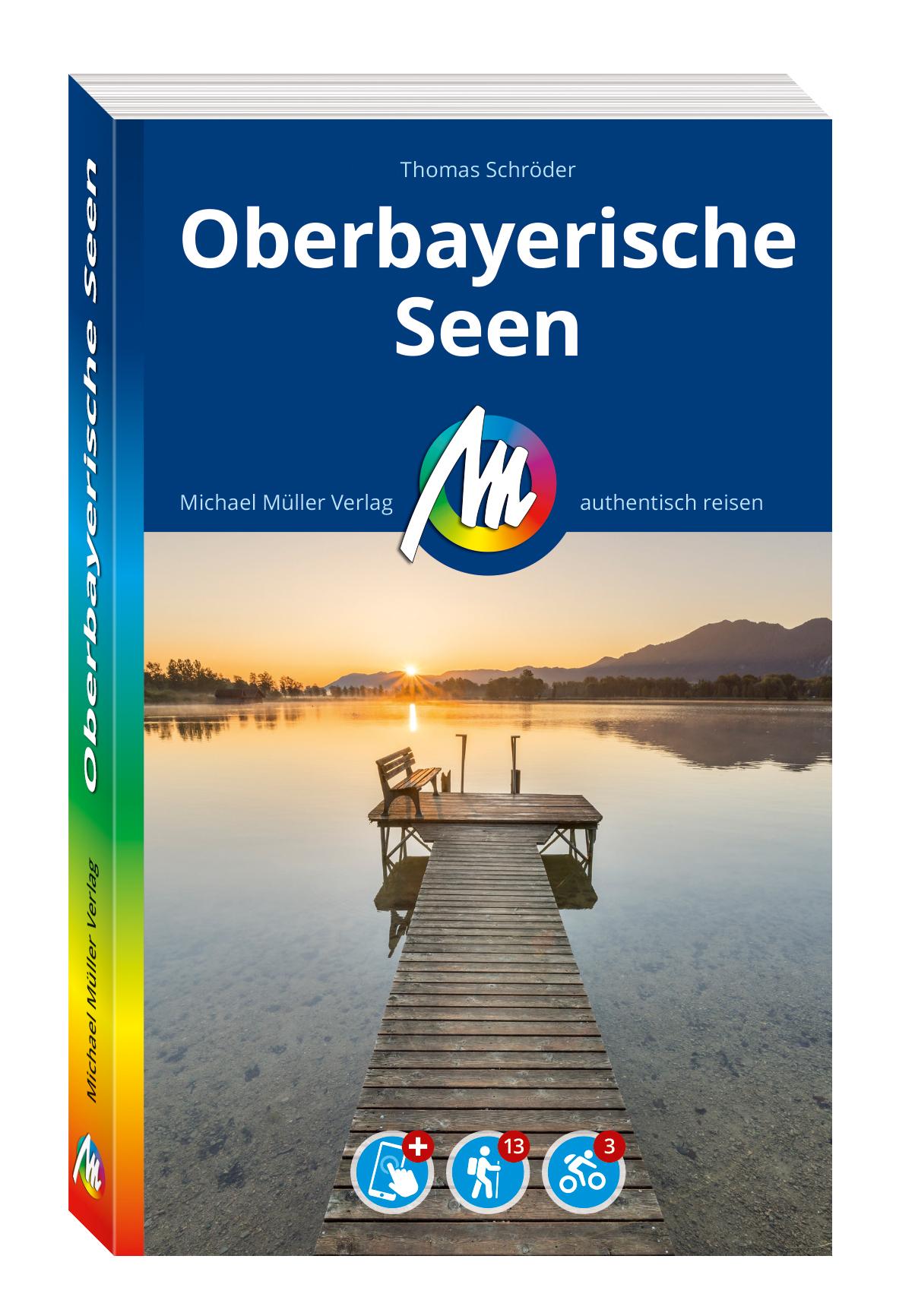 Vorderes Coverbild MICHAEL MÜLLER REISEFÜHRER Oberbayerische Seen