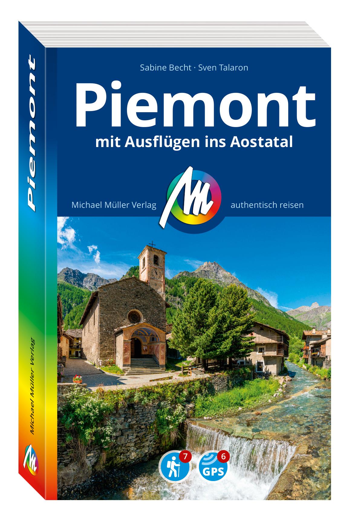 Vorderes Coverbild MICHAEL MÜLLER REISEFÜHRER Piemont mit Ausflügen ins Aostatal
